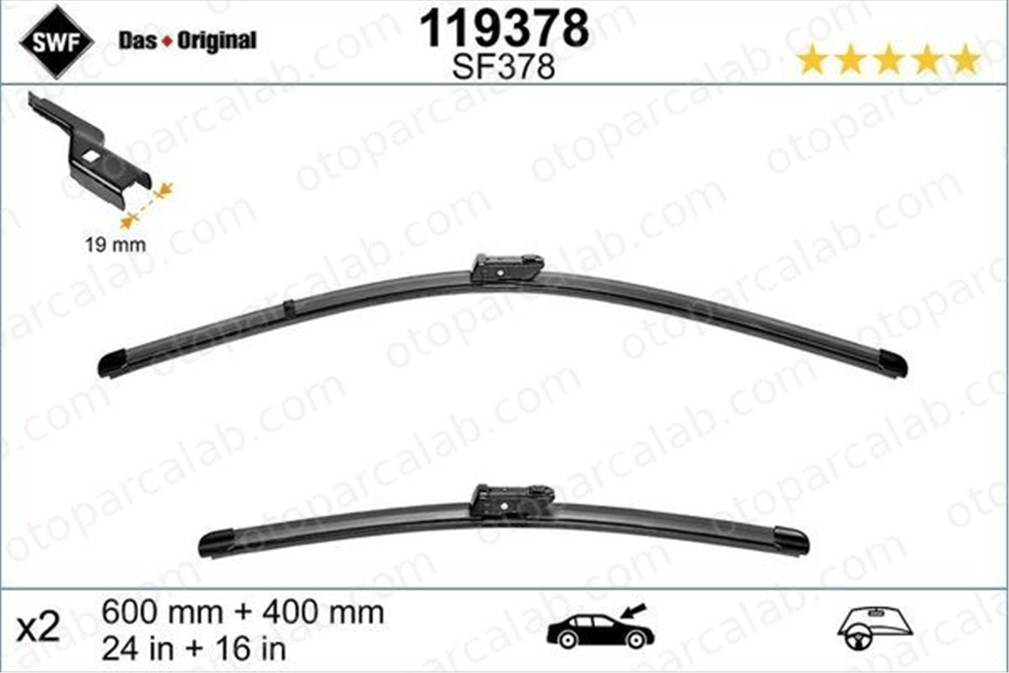 FORD ORJINAL GV4JS17528AA Silecek Süpürgesi Ön SEAT IBIZA IV SC VW POLO V GV4JS17528AA 50508585