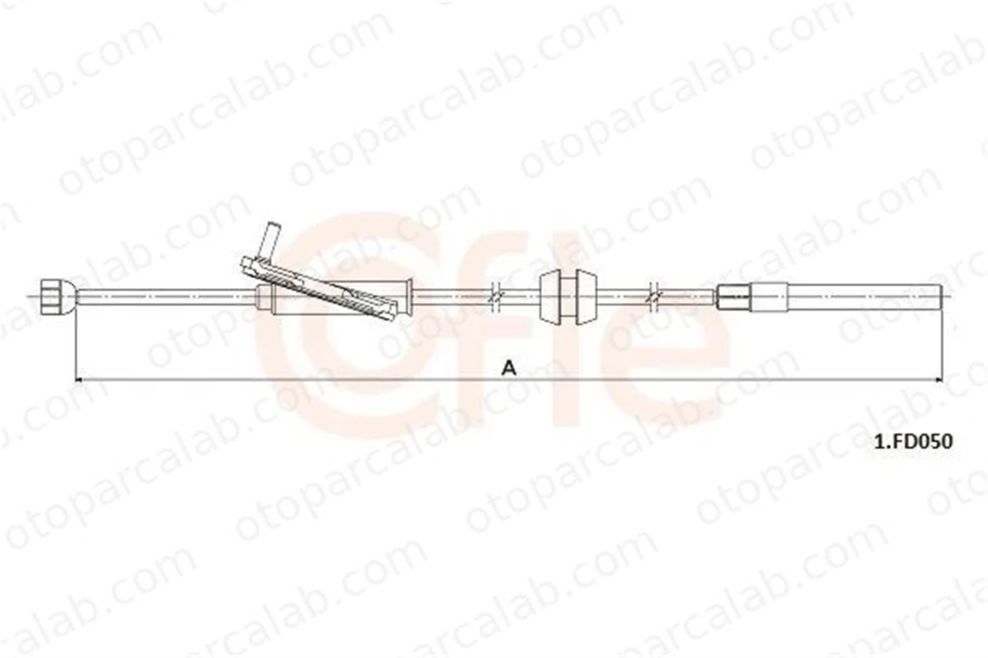 FORD ORJINAL H1BC2853AC El Fren Teli Arka Sağ veya Sol FORD FIESTA VII FIESTA VII Van H1BC2853AC 2098096