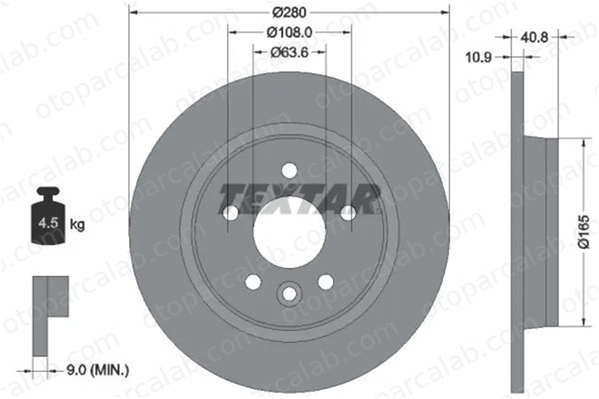 FORD ORJINAL ME7M5J2A315BA Fren Disk Ayna Arka Sağ ve Sol VOLVO V50 S40 II ME7M5J2A315BA 1223566