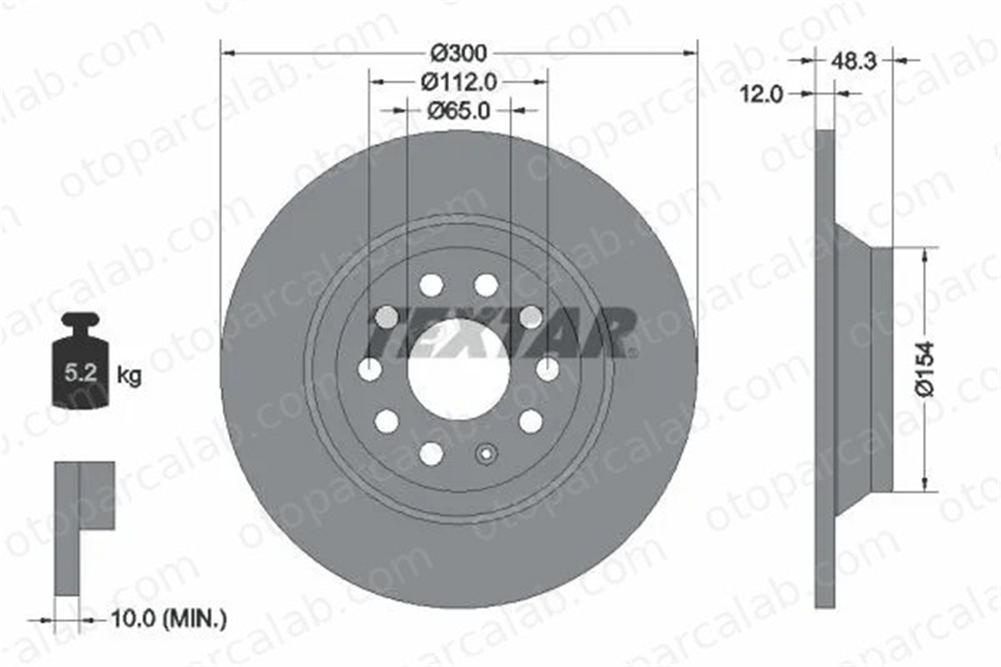 FORD ORJINAL VWN3CA2A315AA Fren Disk Ayna Arka Sağ ve Sol AUDI Q3 VW PASSAT B8 VWN3CA2A315AA 3Q0615601