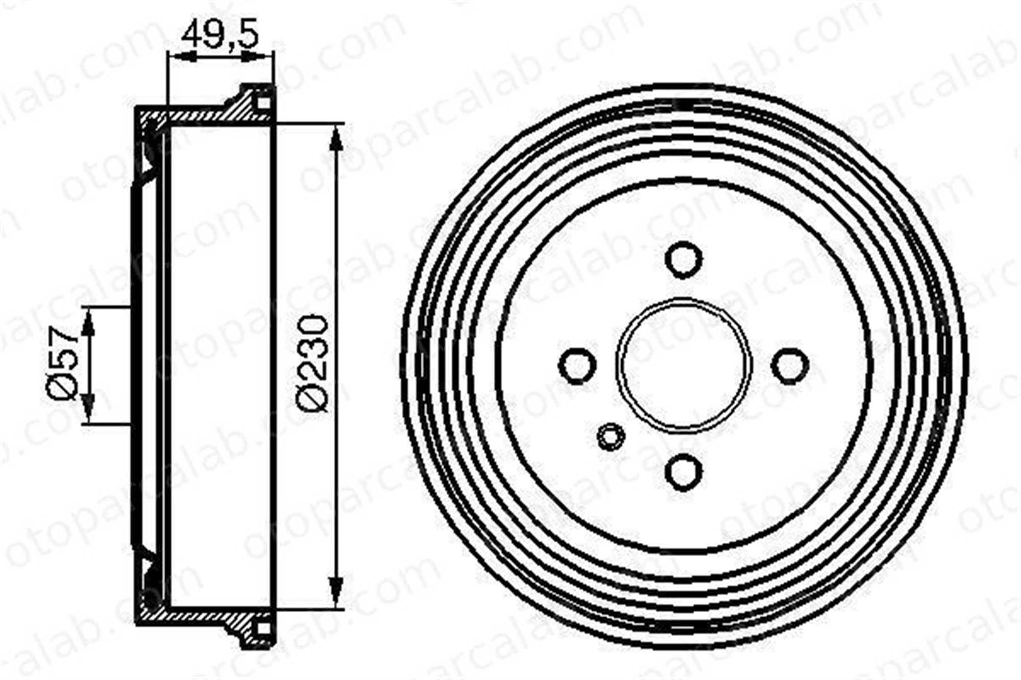 FRENBU 27381 Kampana Arka Sağ ve Sol OPEL ASTRA G Station wagon ASTRA G Sedan 568063 90495034