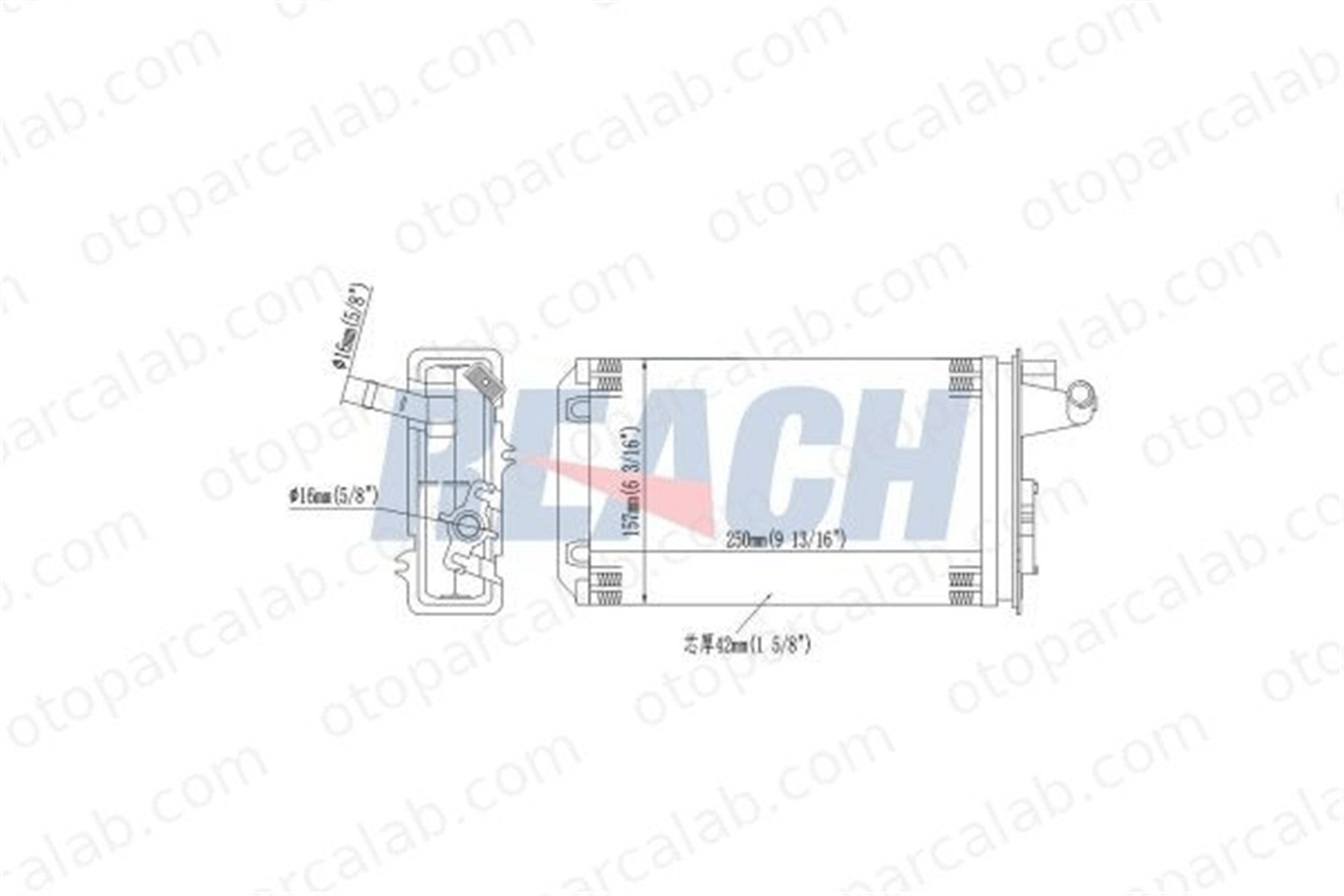FROW 156.1402.001 Kalorifer Radyatörü FIAT TIPO LANCIA DEDRA 7582699 40527211