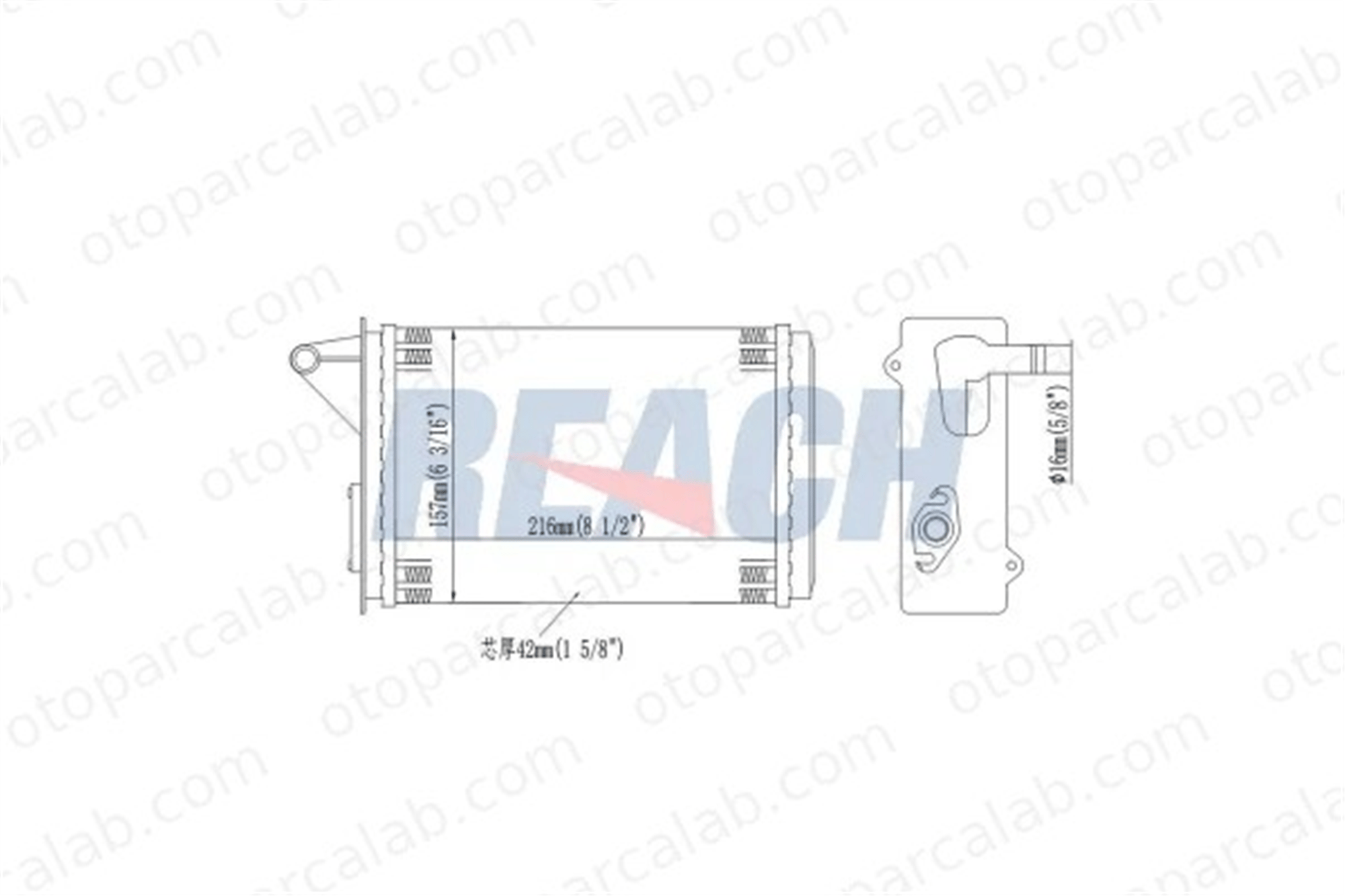 FROW 157.1402.001 Kalorifer Radyatörü FIAT UNO FIORINO Kasa/büyük limuzin 7754055 5943154