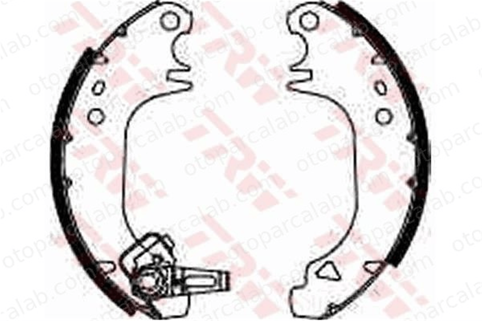 FROW 252.1103.001 Fren Pabuçlu Balata Arka PEUGEOT 205 II CITROËN AX 4241E8