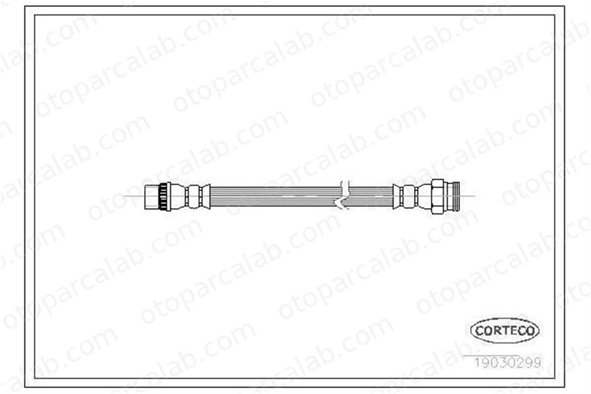 FROW 258.1118.001 Fren Hortumu Arka Sağ veya Sol PEUGEOT 307 Break CITROËN C3 I 4806A1