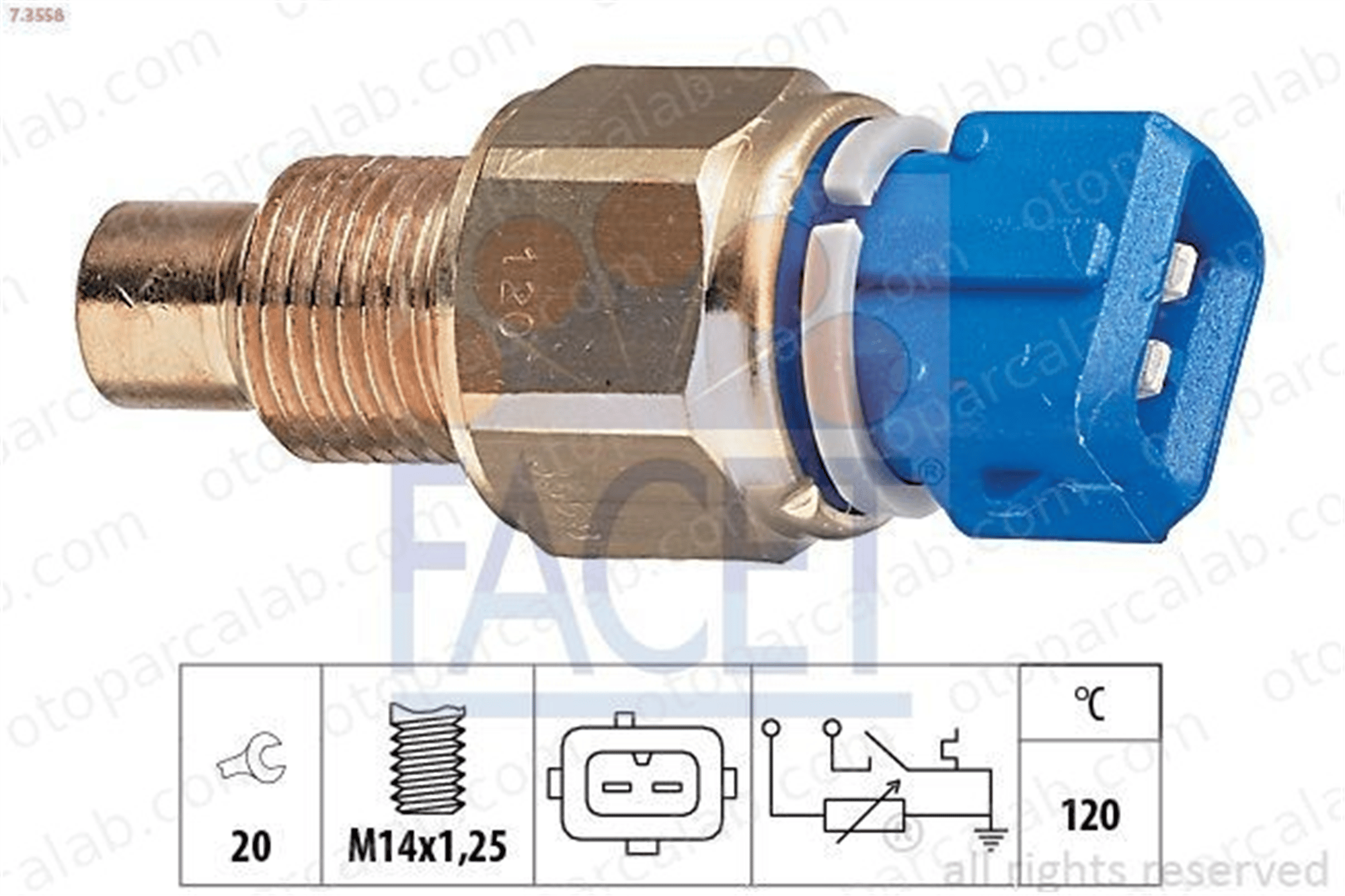 FROW 259.1911.002 Hararet Müşürü CITROËN XANTIA PEUGEOT 406 24268 0242.68
