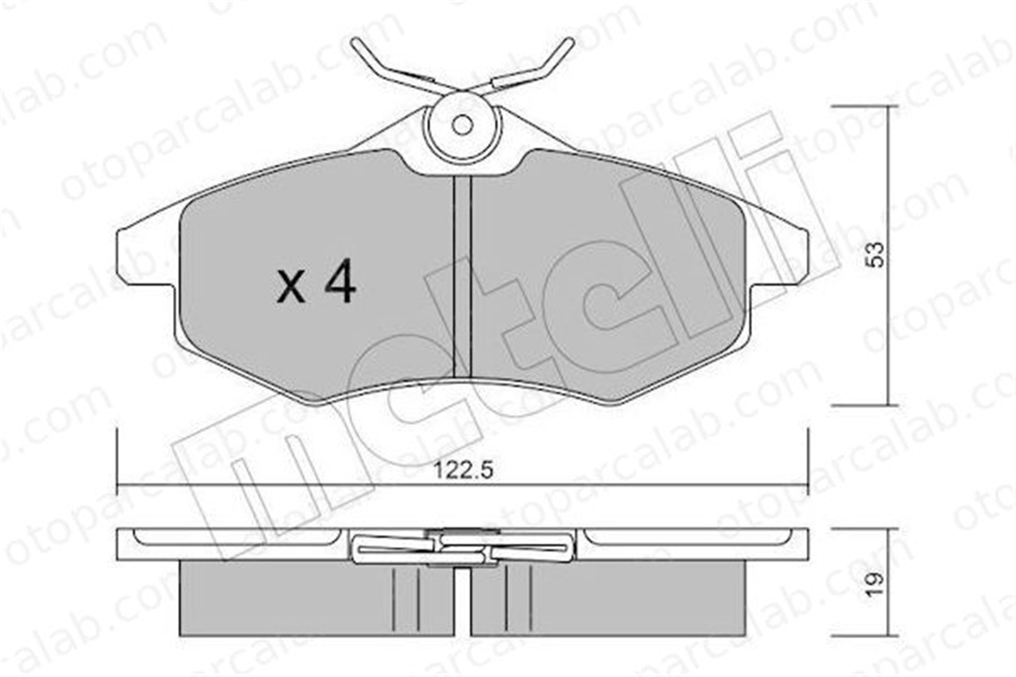 FROW 302.1101.001 Fren Disk Balata Ön CITROËN C3 I C2 1617257080 1611457180