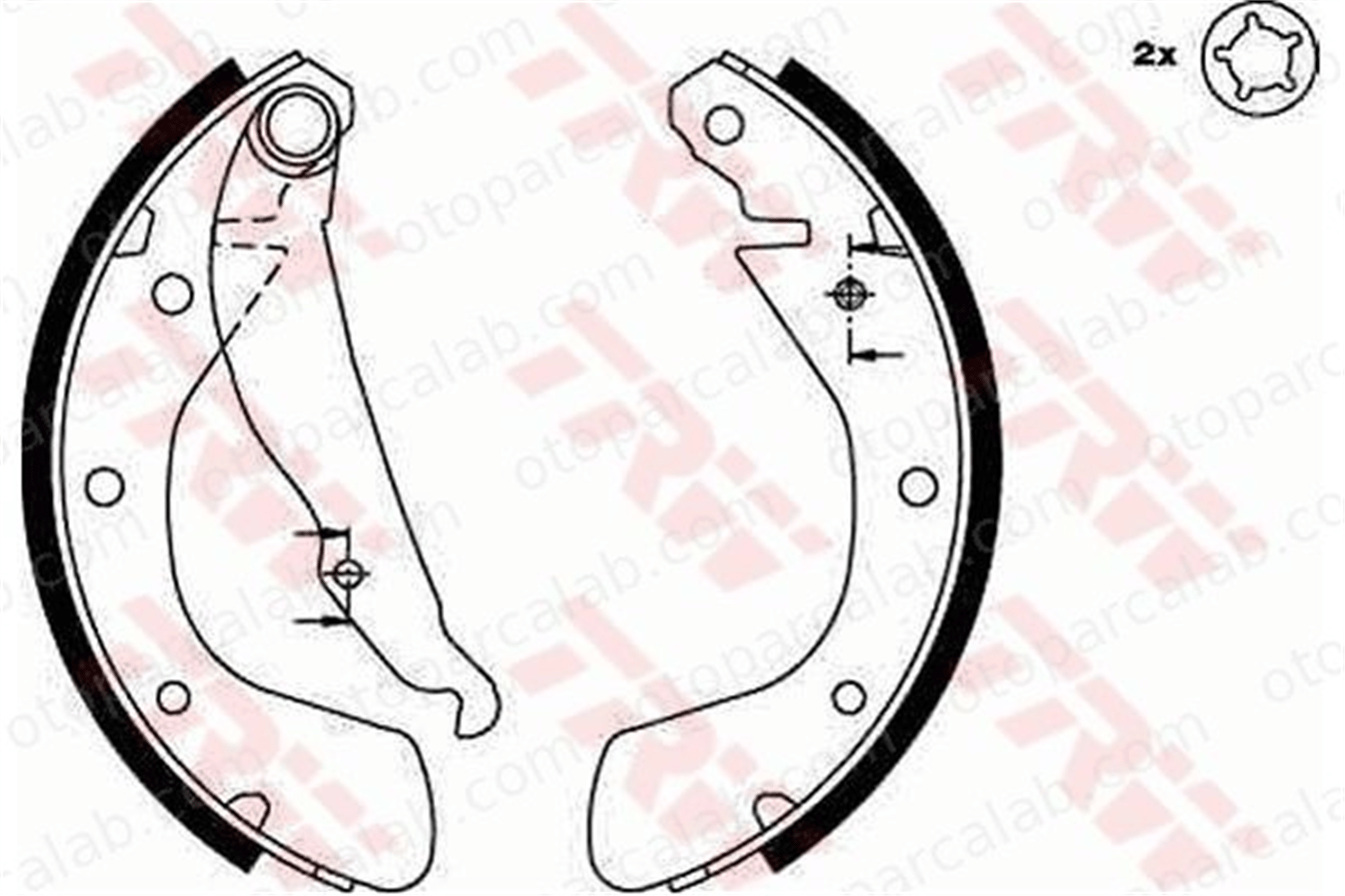 FROW 352.1103.001 Fren Pabuçlu Balata Arka OPEL ASTRA F CORSA C Kasa/eğik arka 1605041
