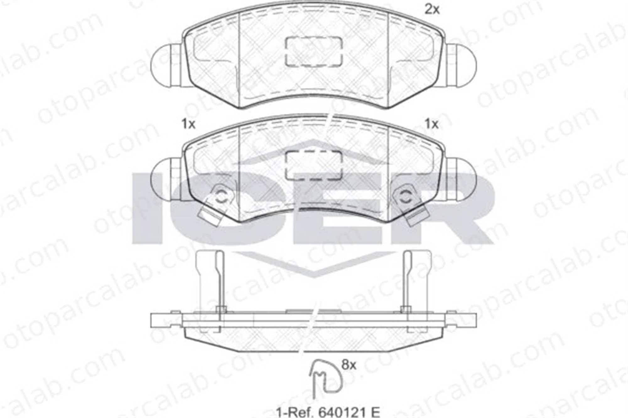 FROW 365.1101.101 Fren Disk Balata Ön SUZUKI IGNIS II OPEL AGILA 9194893 1605976