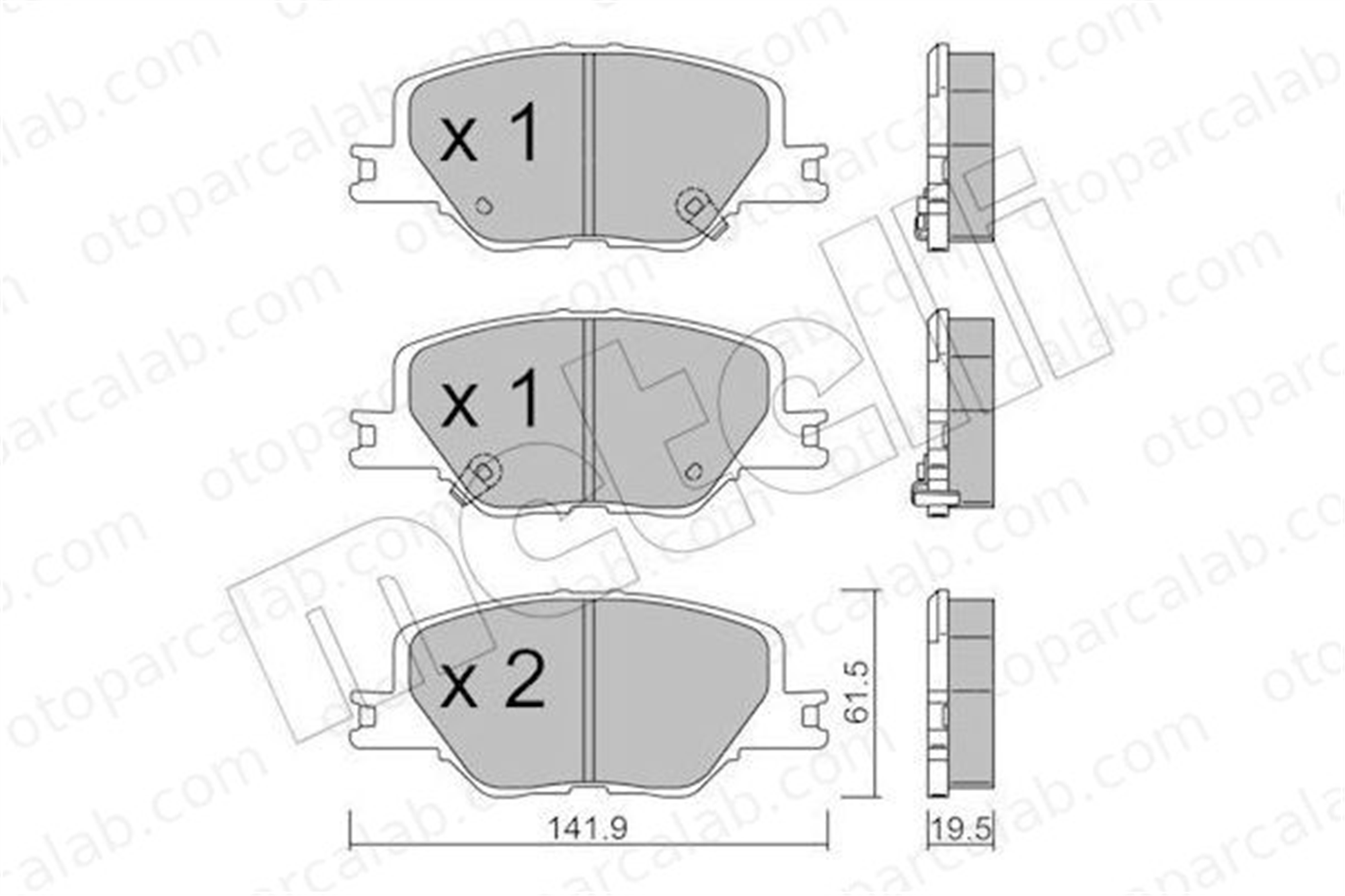 FROW 378.1101.004 Fren Disk Balata Ön OPEL INSIGNIA B Grand Sport INSIGNIA B Sports Tourer 84124408 84124408M