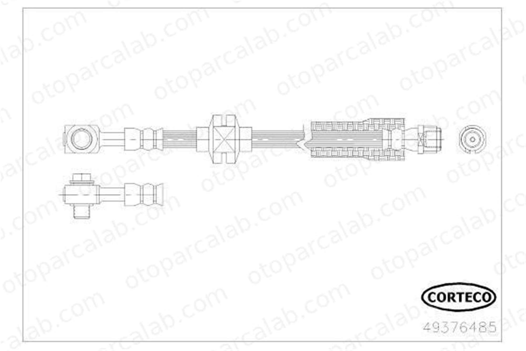 FROW 378.1112.001 Fren Hortumu Ön Sağ veya Sol OPEL INSIGNIA A INSIGNIA A Sports Tourer 562181