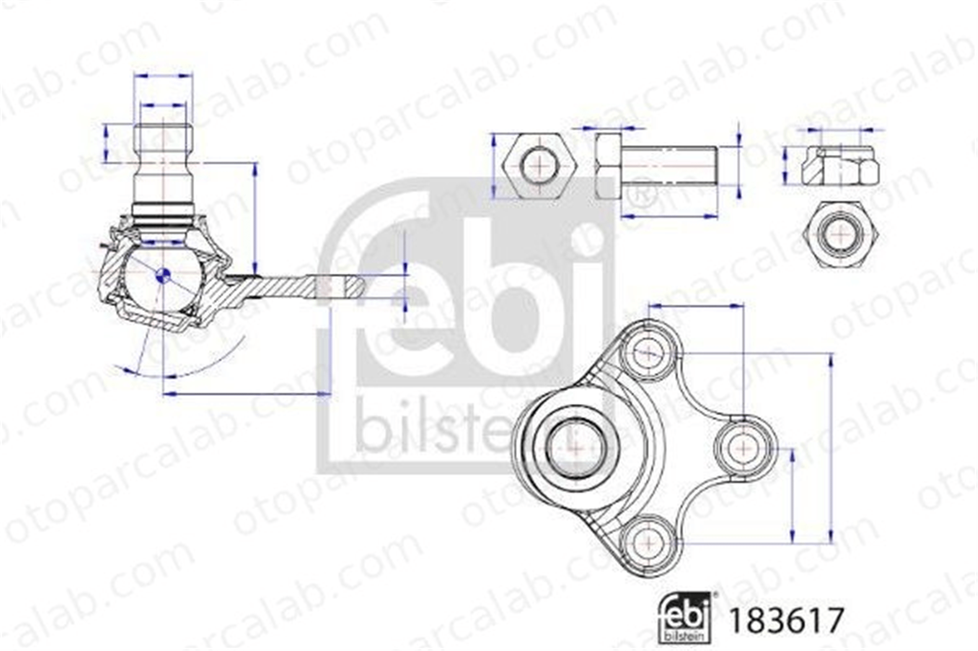 FROW 383.1201.002 Rotil Alt Sağ veya Sol PEUGEOT 2008 II DS DS 3 CROSSBACK 9824626780