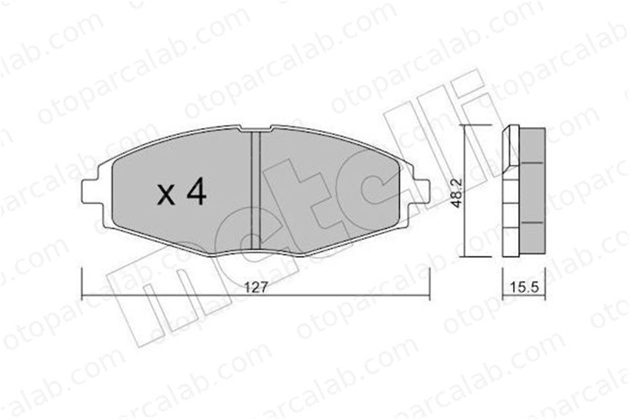FROW 389.1101.003 Fren Disk Balata Ön CHEVROLET MATIZ SPARK S113501080 A1010361100