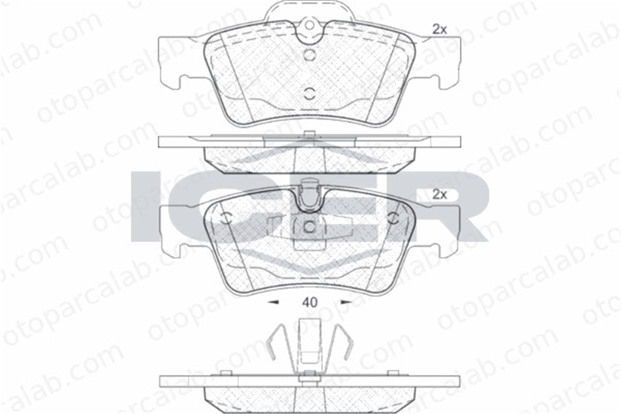 FROW 488.1102.005 Fren Disk Balata Arka MERCEDES-BENZ SL S-SERISI Coupe 4320430 4230430
