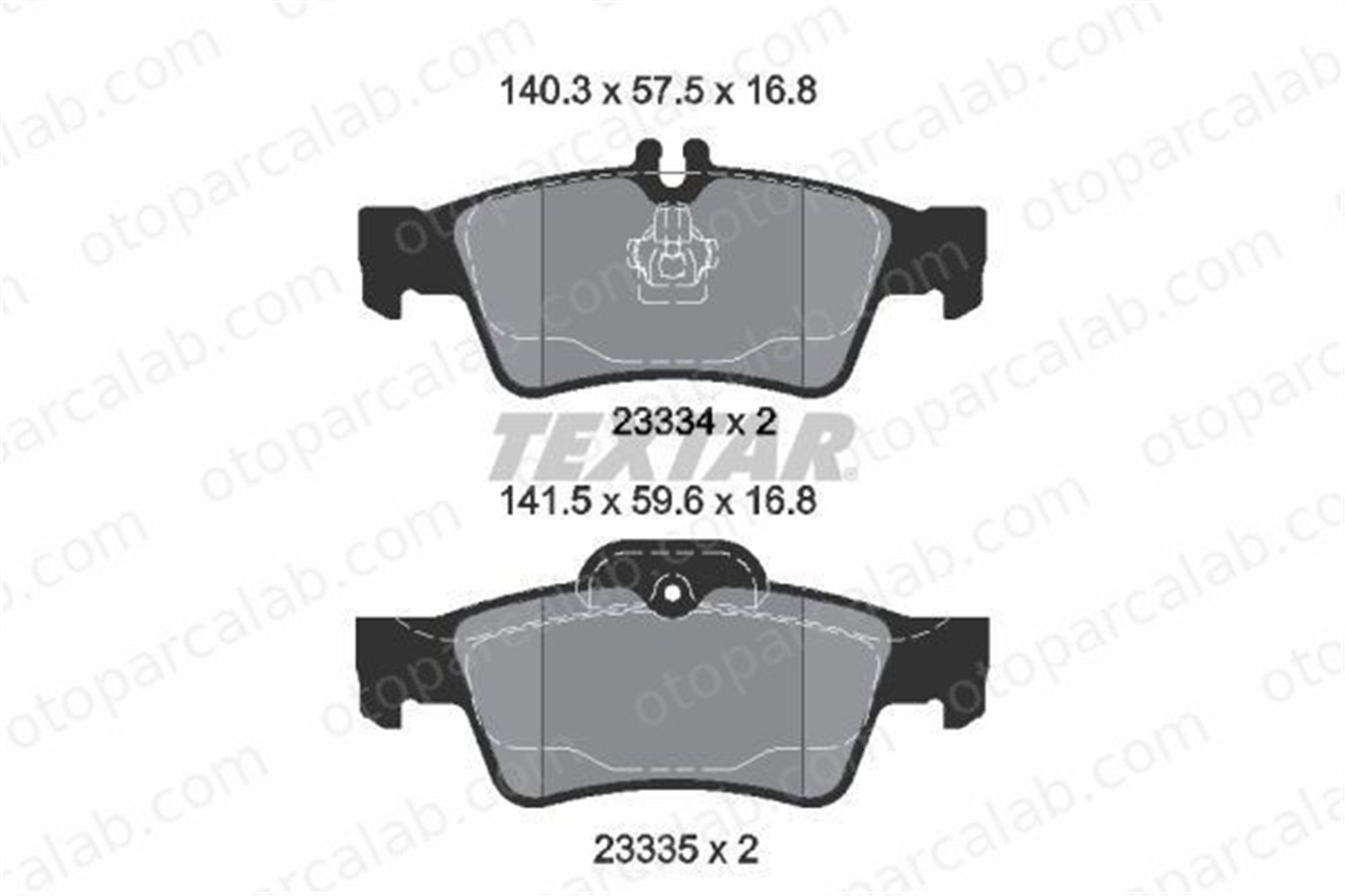 FROW 488.1102.007 Fren Disk Balata Arka MERCEDES-BENZ E-SERISI E-SERISI T-Model 4420442067M 004420442067M