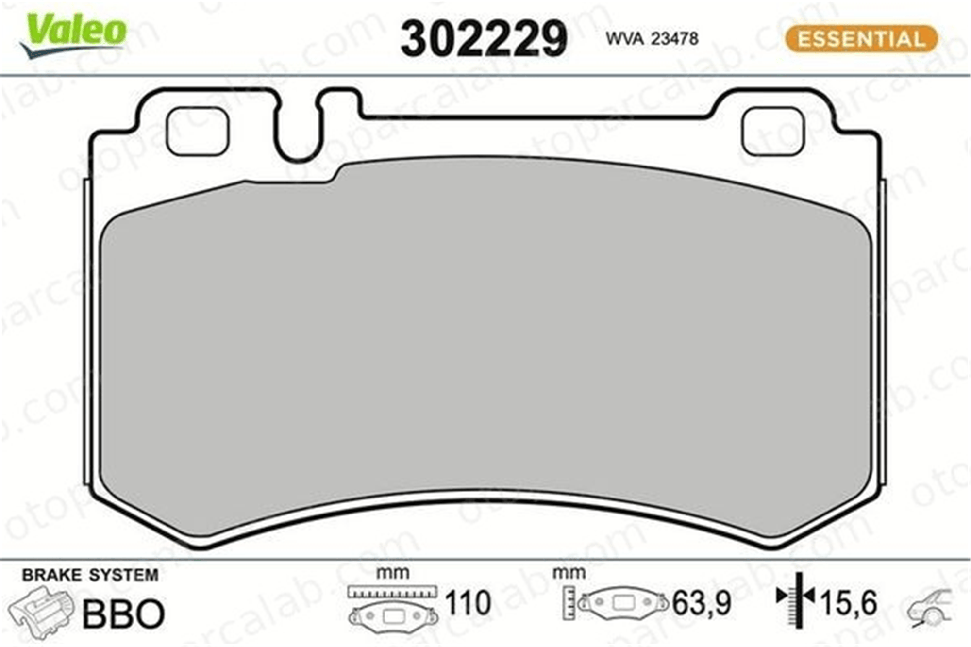 FROW 488.1102.004 Fren Disk Balata Arka MERCEDES-BENZ S-SERISI S-SERISI Coupe 34209420 A0004201905