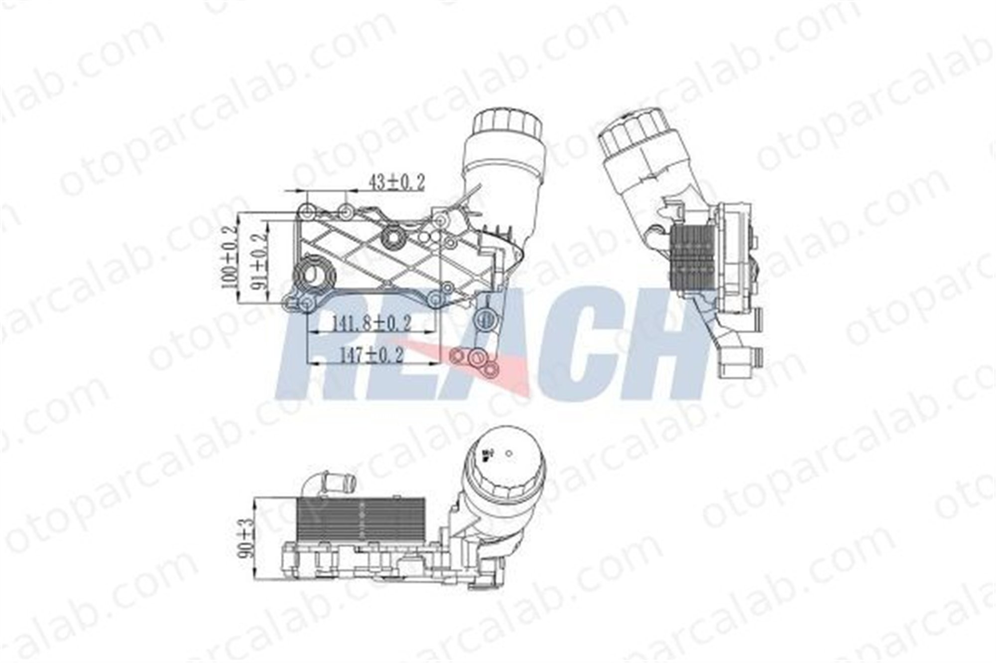 FROW 489.1540.002 Motor Yağ Soğutucu MERCEDES-BENZ SPRINTER 3,5-t Panelvan/Van SPRINTER 3,5-t Platform şasi 6511800610