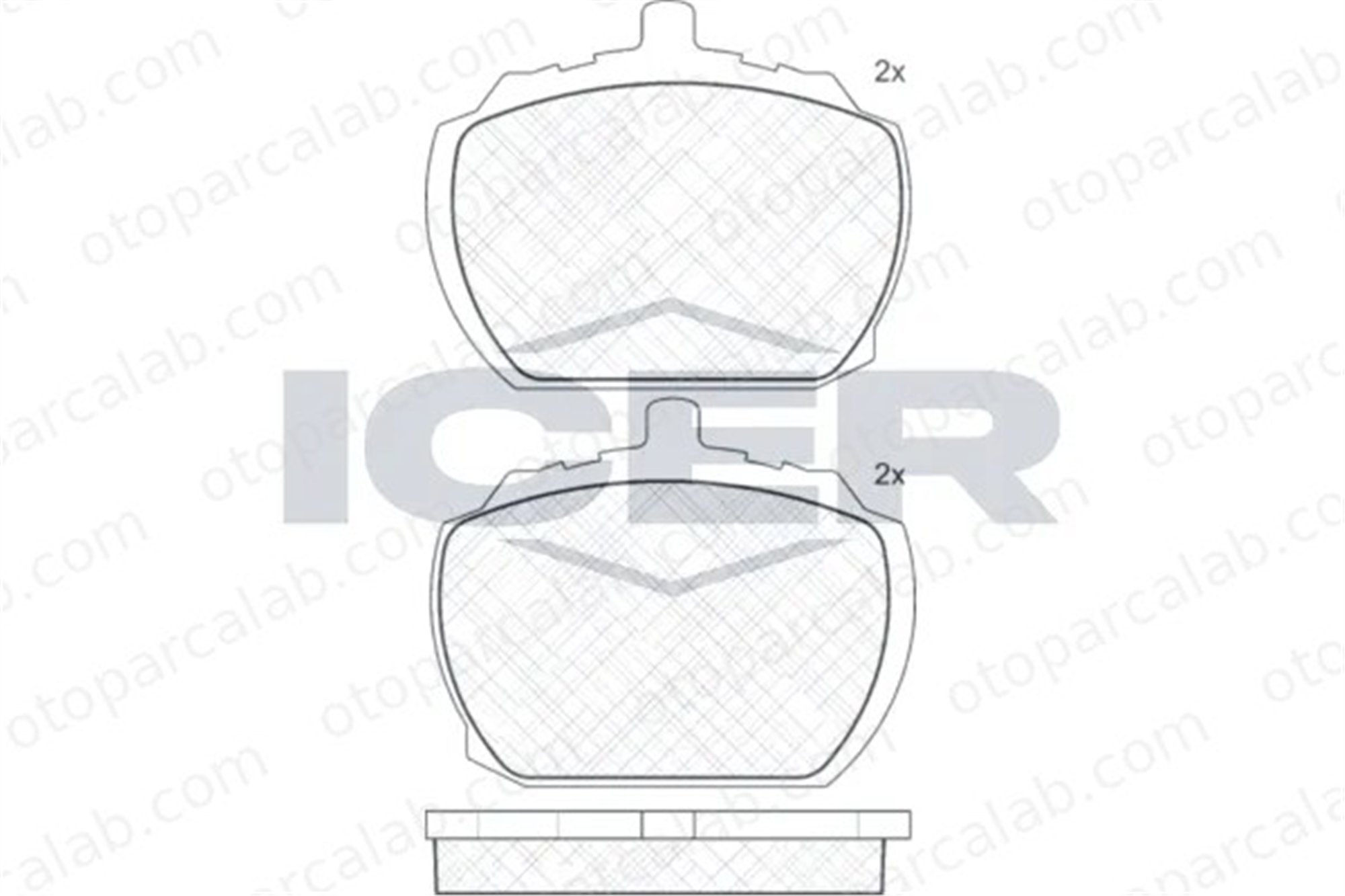 FROW 504.1101.010 Fren Disk Balata Ön FORD TRANSIT Minibüs/Otobüs TRANSIT Panelvan/Van 91126365 93806190