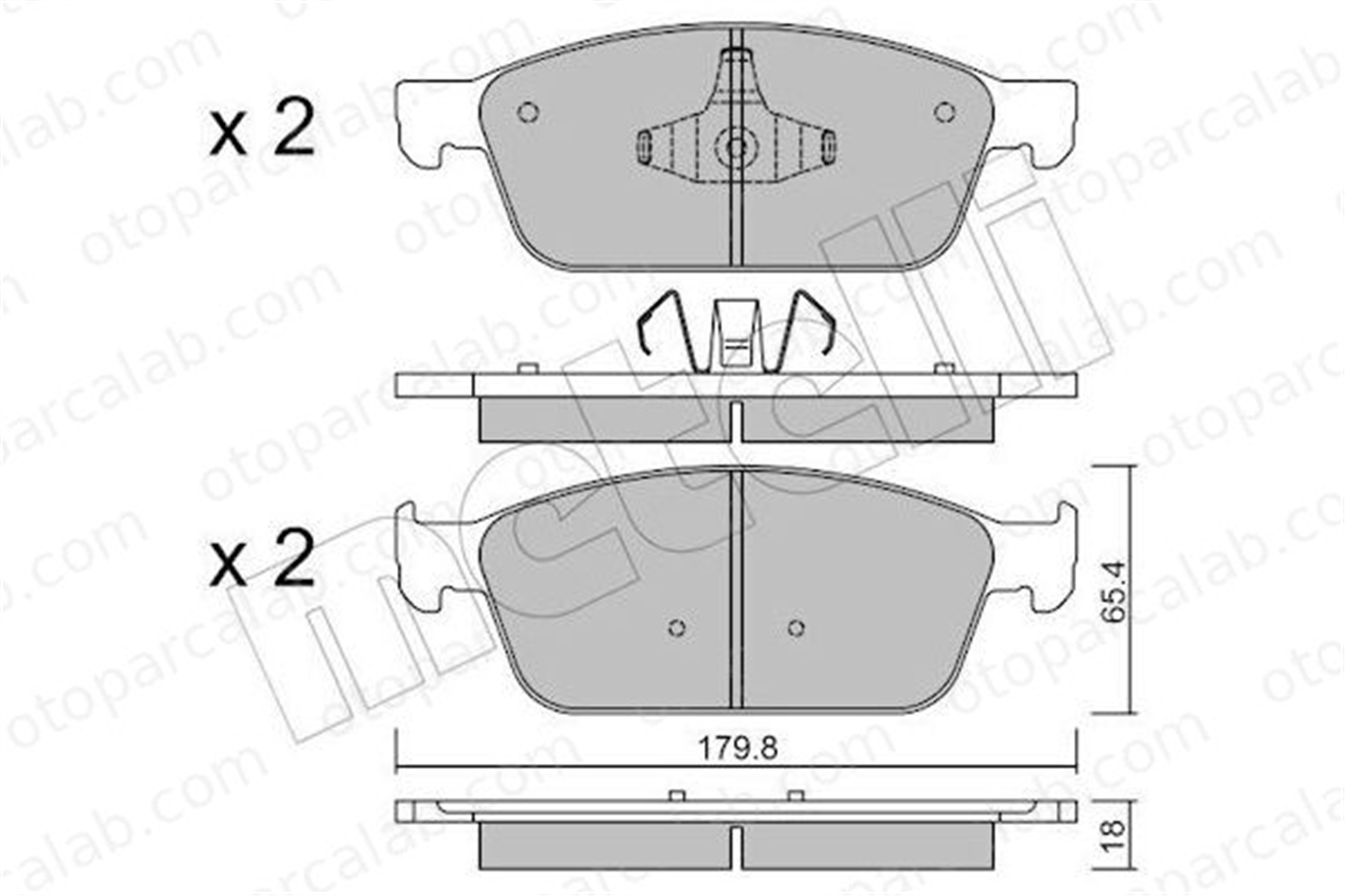 FROW 509.1101.005 Fren Disk Balata Ön FORD FOCUS III FOCUS III Turnier 1775091 1775091M