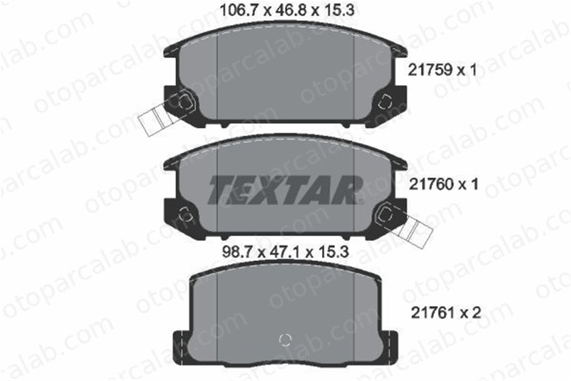 FROW 551.1102.023 Fren Disk Balata Arka TOYOTA MR2 II MR2 I 446617020M 0446617020M
