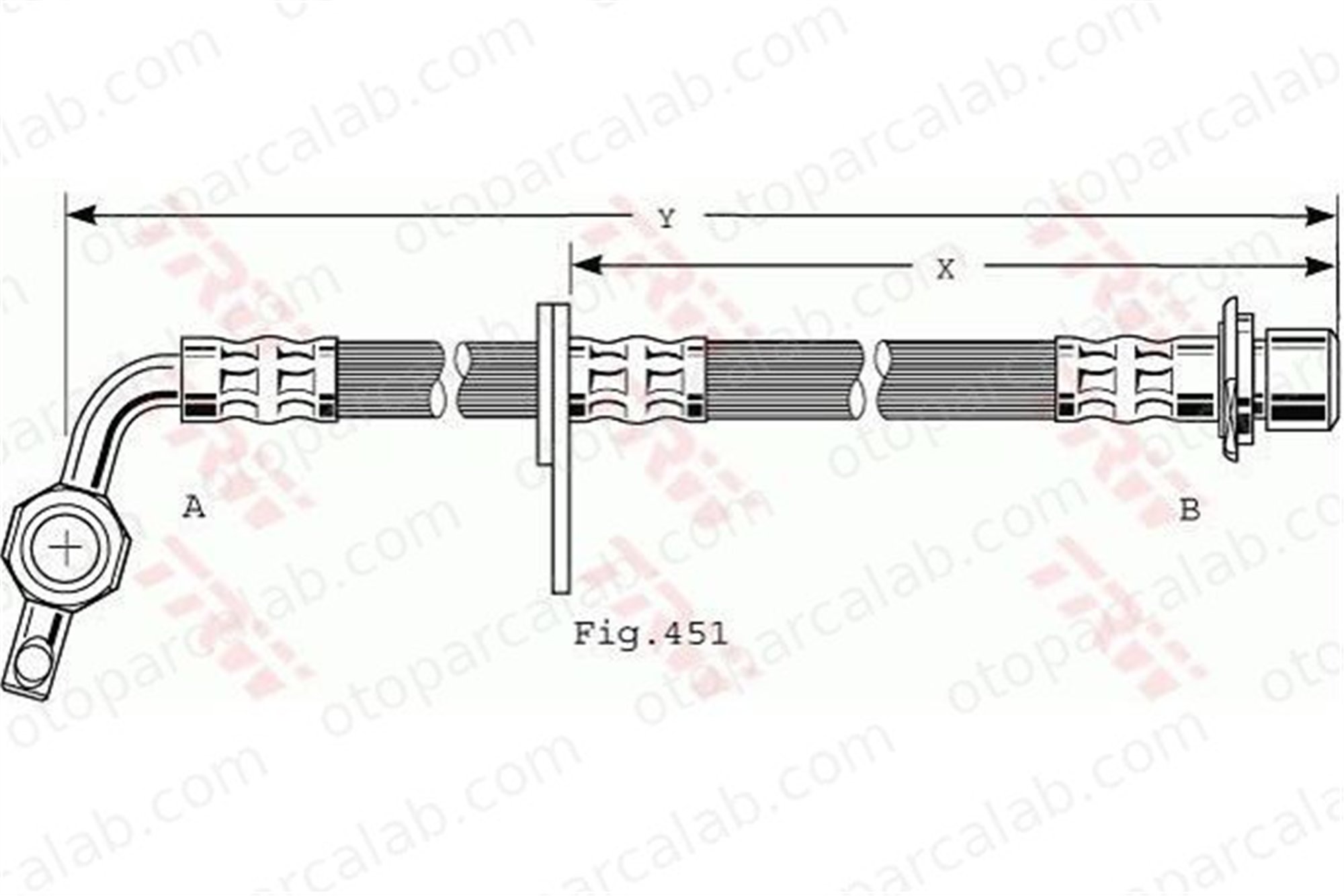 FROW 551.1112.018 Fren Hortumu Ön Sağ veya Sol TOYOTA LAND CRUISER 100 LEXUS LX 9094702F28