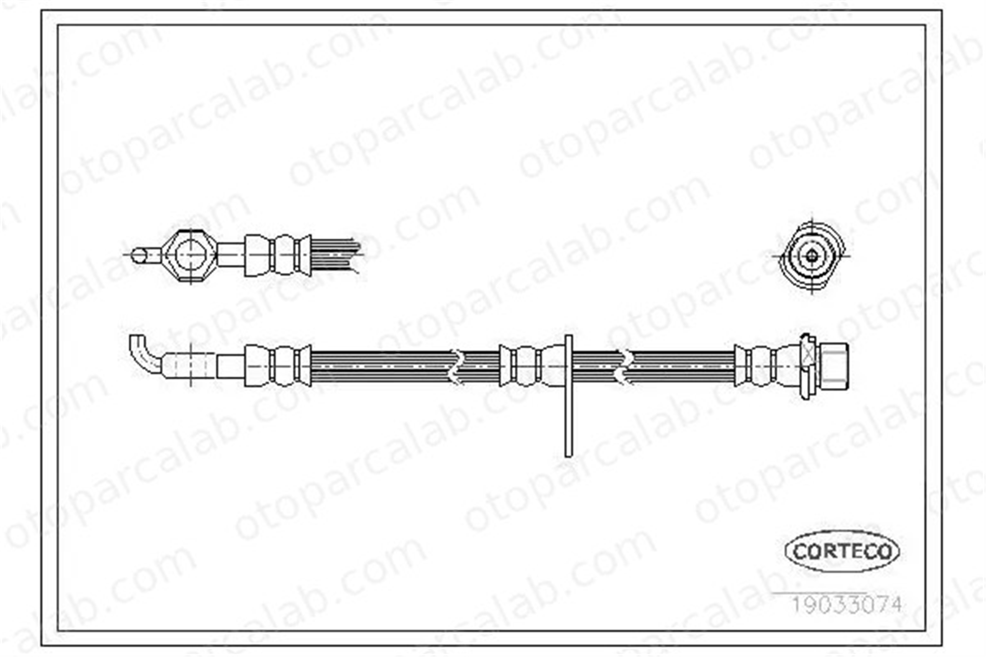 FROW 551.1112.068 Fren Hortumu Ön Sol TOYOTA COROLLA Verso COROLLA 9094702C48
