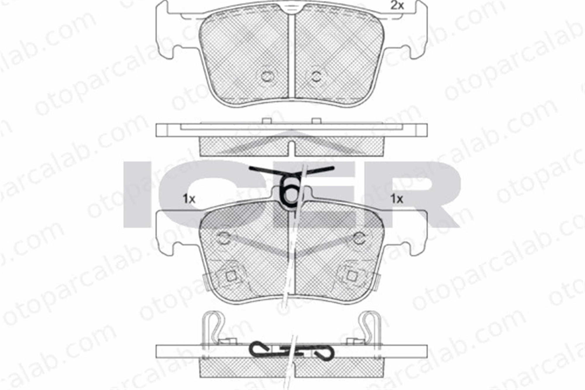 FROW 553.1102.017 Fren Disk Balata Arka NISSAN X-TRAIL III INFINITI Q50 43022TVAA03 D10604GA0A