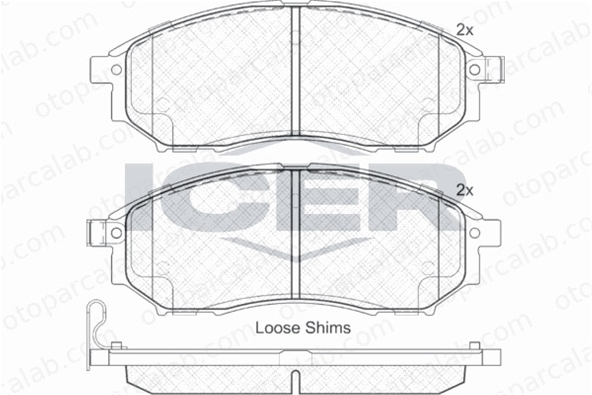 FROW 554.1101.011 Fren Disk Balata Ön NISSAN PATHFINDER III NP300 NAVARA D1060EJ20A 41060AR090