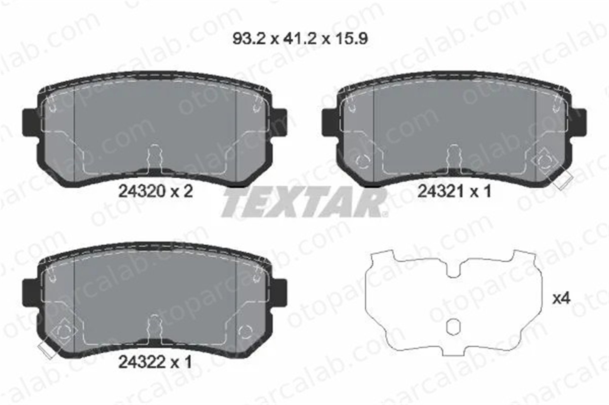 FROW 556.1102.001 Fren Disk Balata Arka HYUNDAI ix35 KIA CEE'D SW S583021GA0 1GA0058302