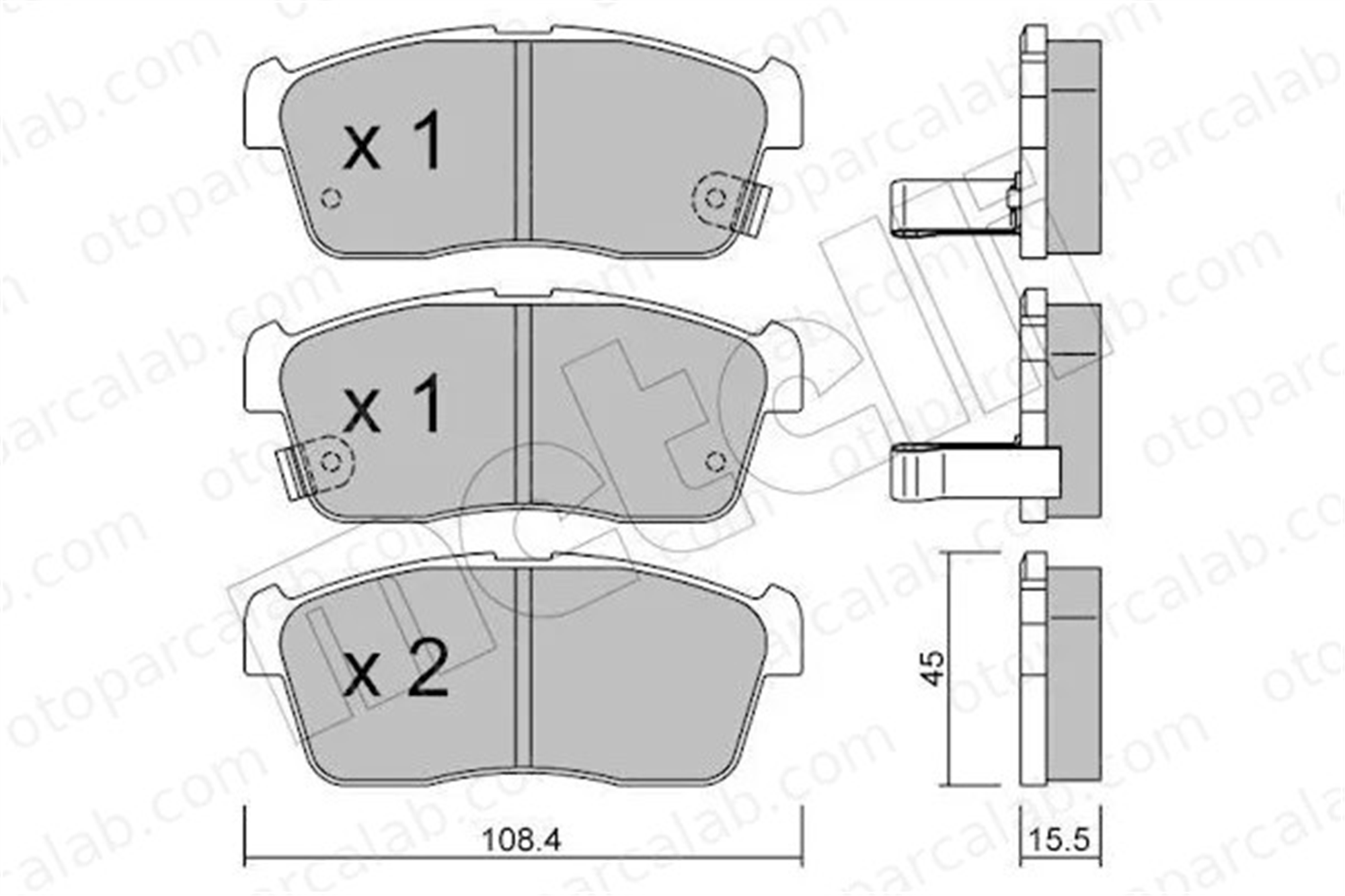 FROW 561.1101.035 Fren Disk Balata Ön SUZUKI IGNIS II DAIHATSU SIRION 4465B1010 04465B1010