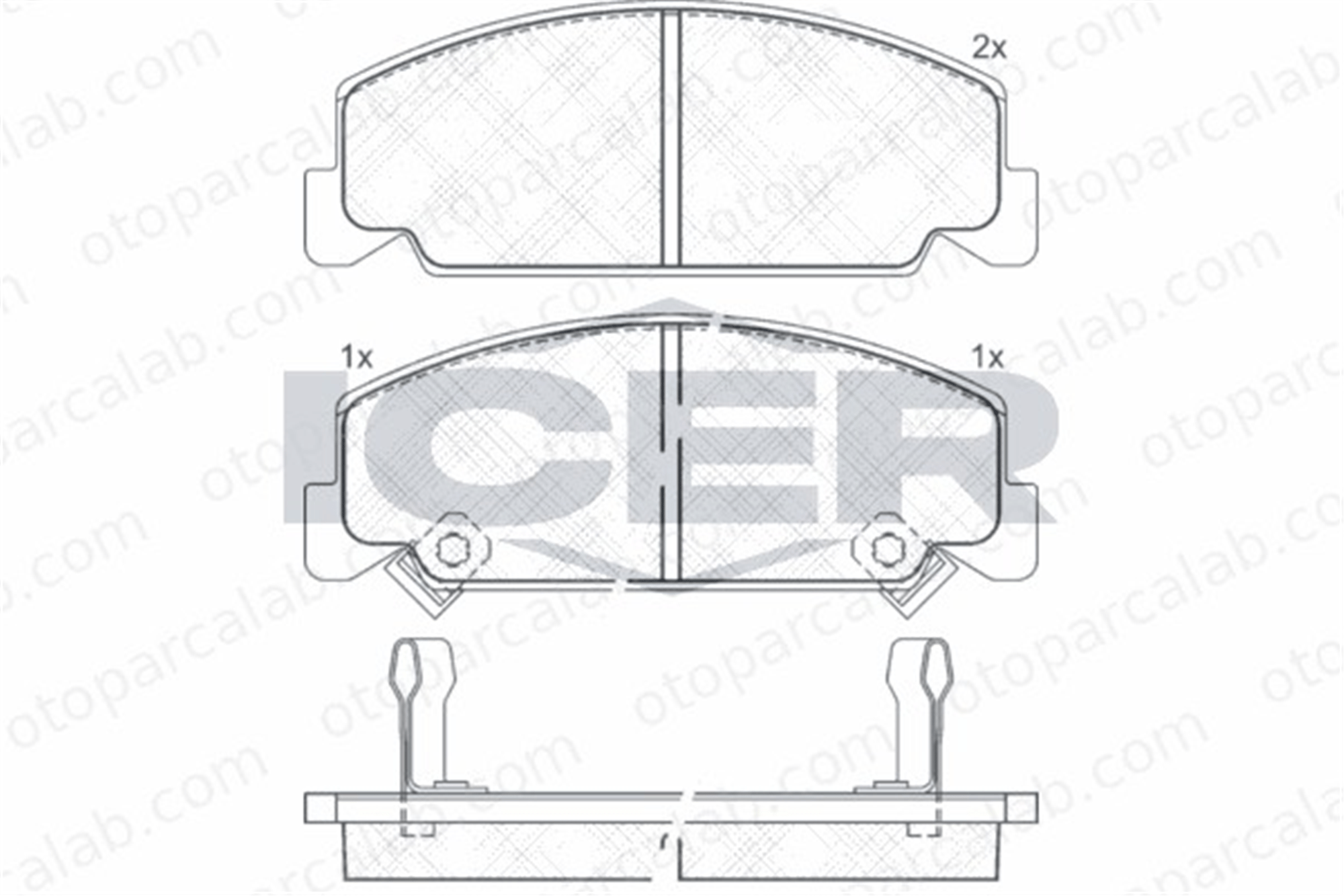 FROW 566.1101.003 Fren Disk Balata Ön HYUNDAI GETZ ACCENT II 45022SA6N5 1CA1058101