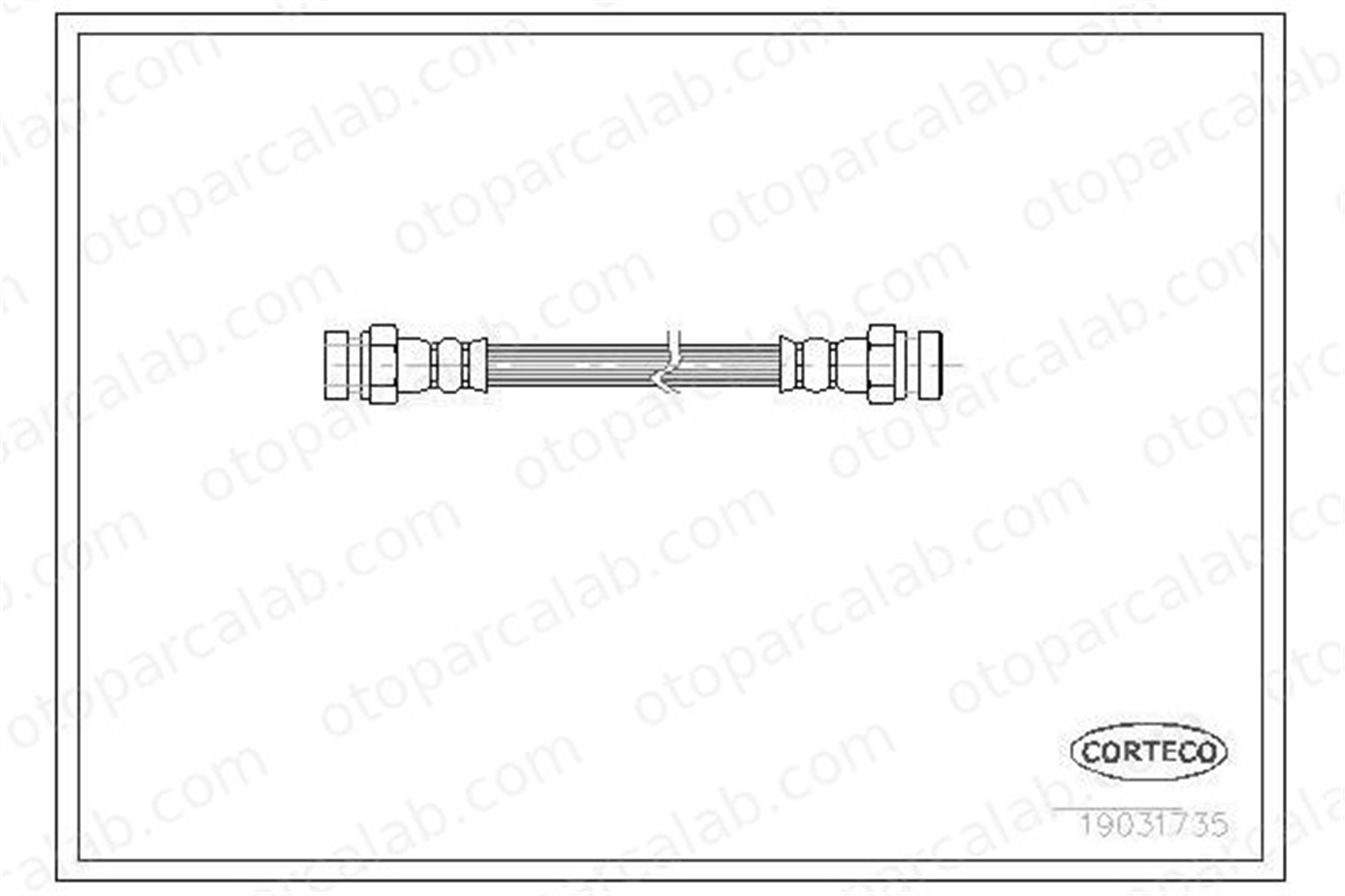 FROW 604.1118.001 Fren Hortumu Arka Sağ veya Sol SKODA FELICIA II VW CADDY II Pick-up 6U0611775B