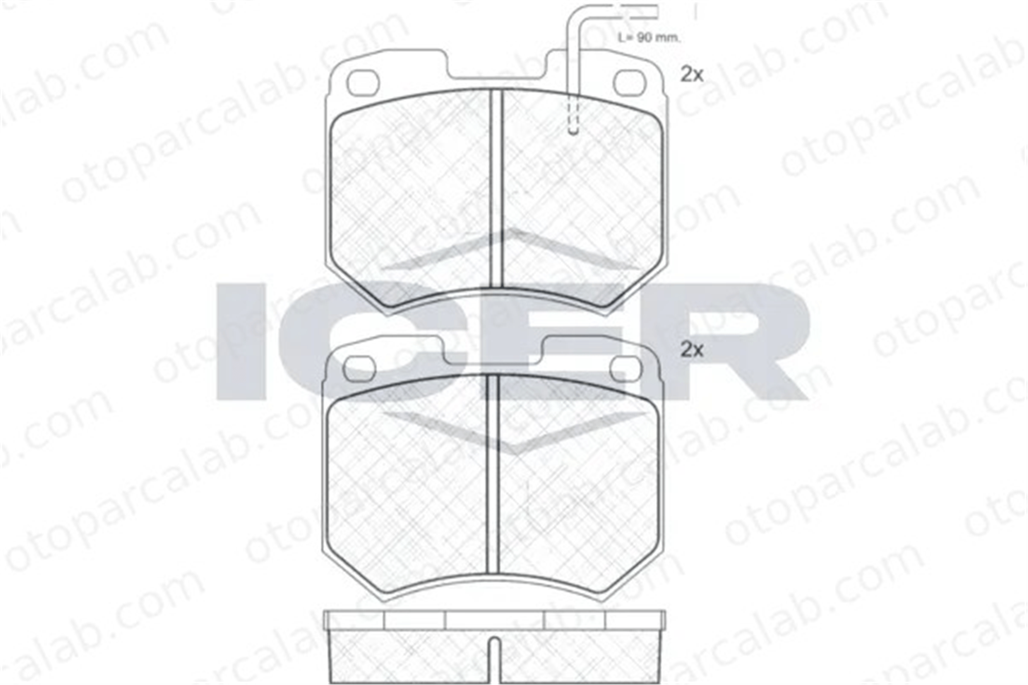 FROW 657.1101.001 Fren Disk Balata Ön AUDI 100 C3 Sedan 100 C3 Avant 431698151 357698151