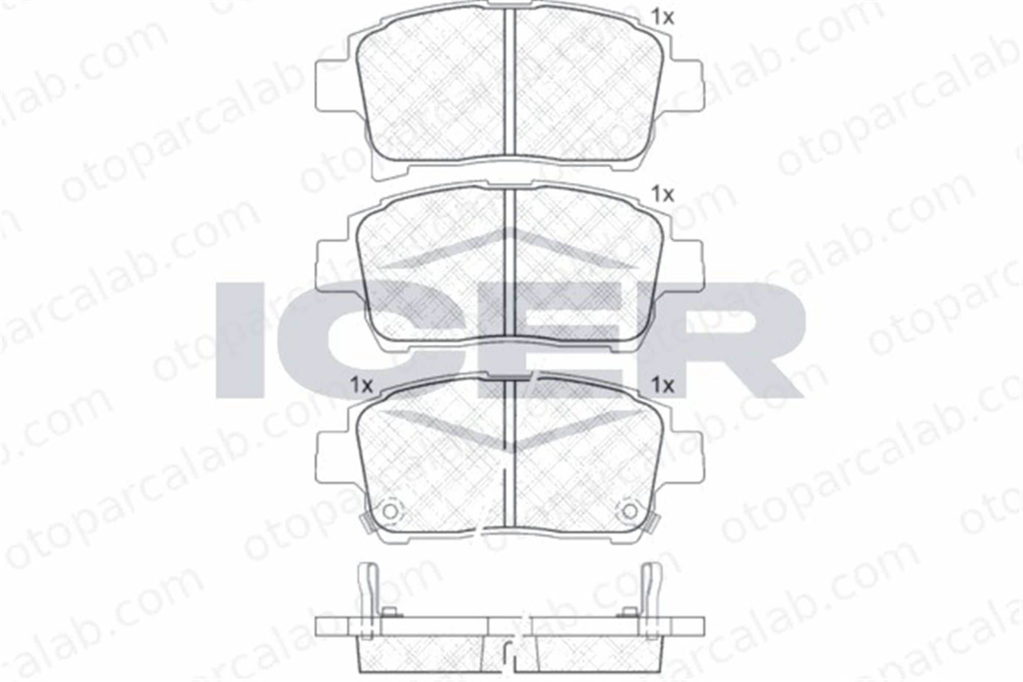 FROW 883.1101.001 Fren Disk Balata Ön TOYOTA YARIS COROLLA 44650D020 044650D020