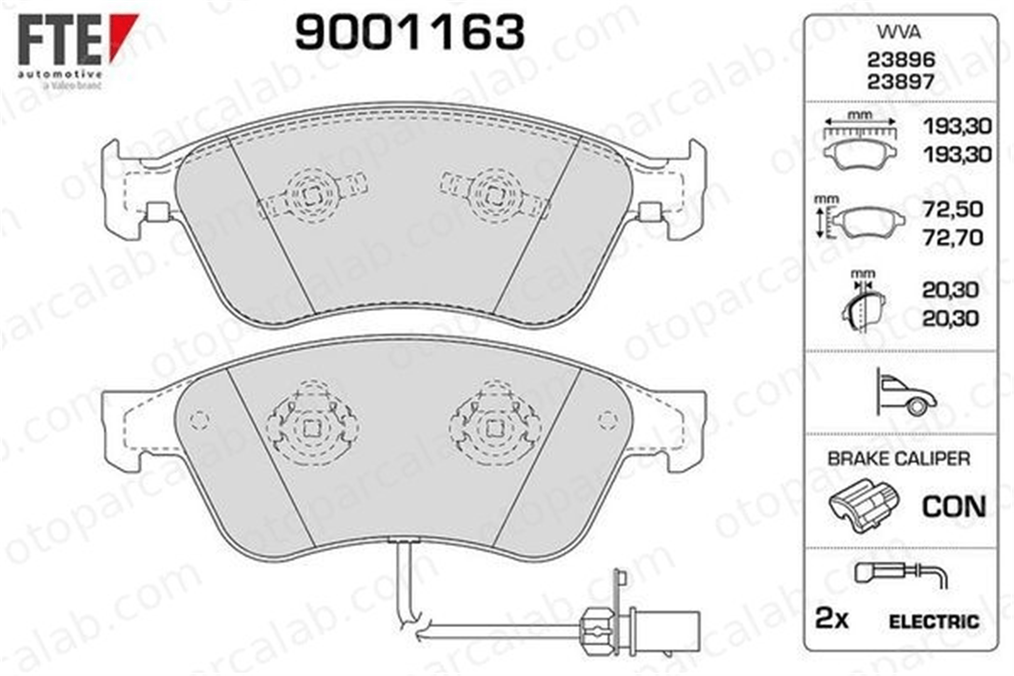 FTE 9001163 Fren Disk Balata Ön AUDI A6 C6 Avant A6 C6 4D0698151AB 4E0698151