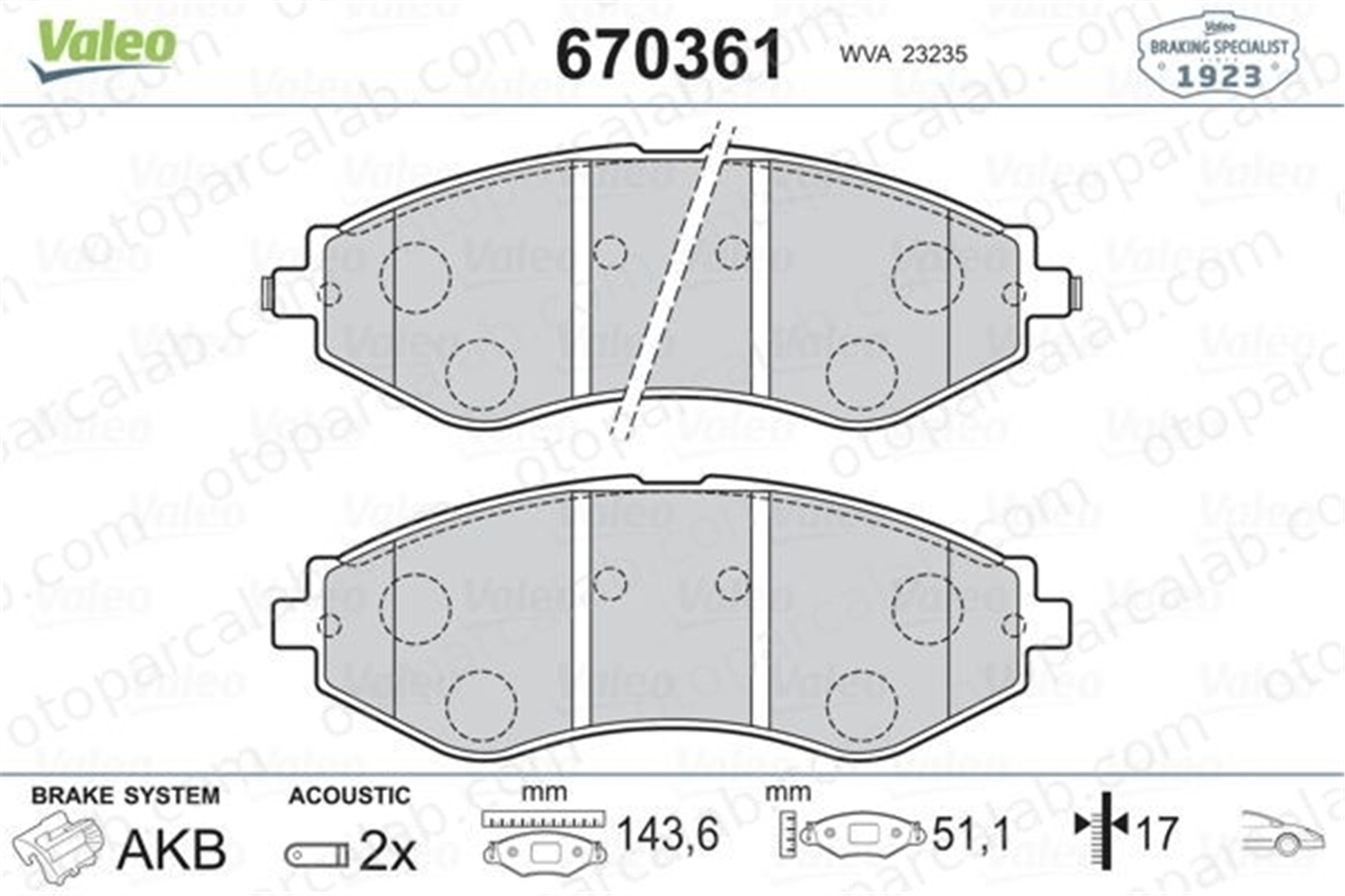 FTE 9001179 Fren Disk Balata Ön DAEWOO NUBIRA Sedan NUBIRA Wagon 96391891 96446742