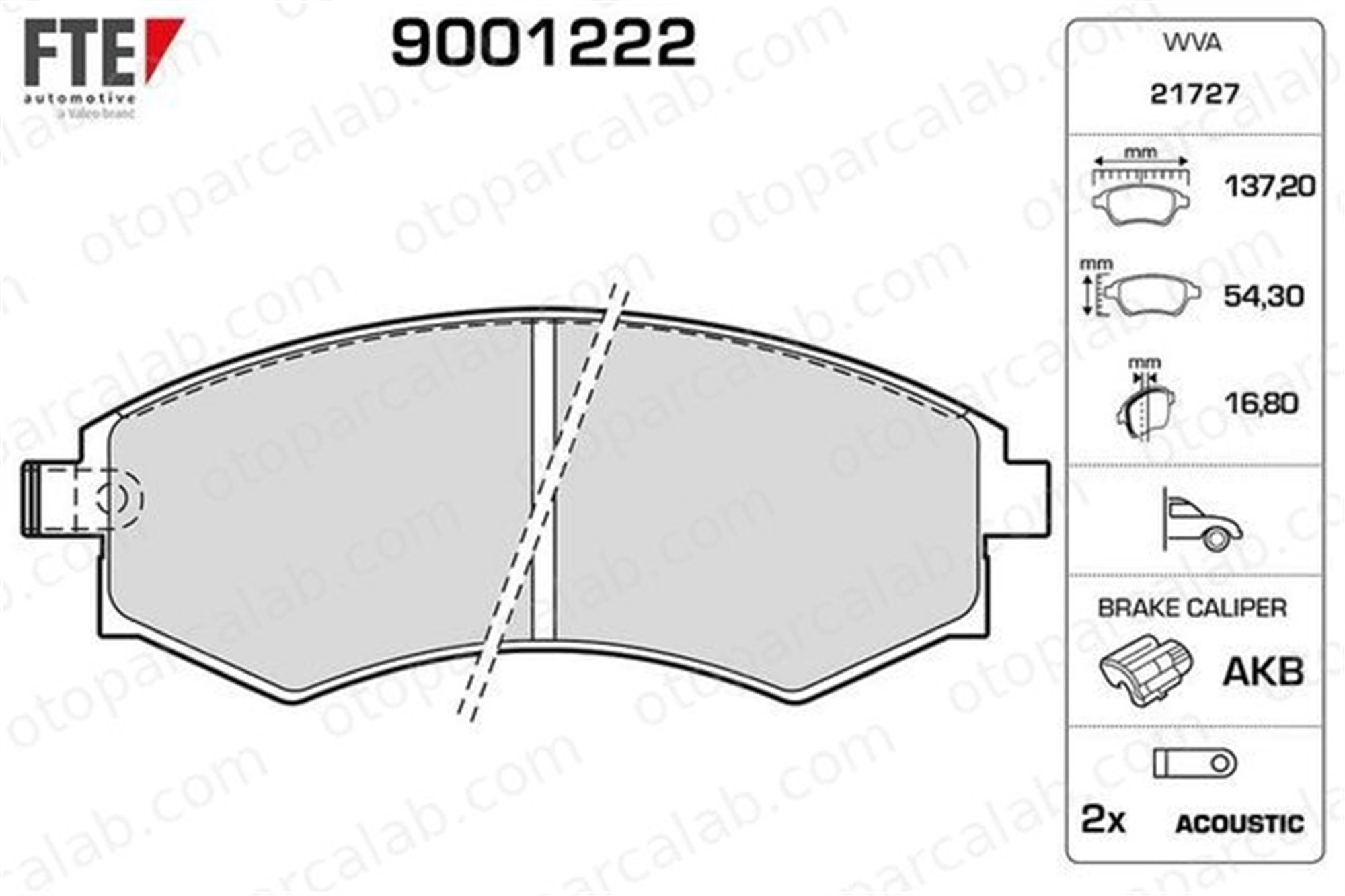 FTE 9001222 Fren Disk Balata Ön SSANGYONG KORANDO HYUNDAI ELANTRA III Sedan 4813005000 4813008050
