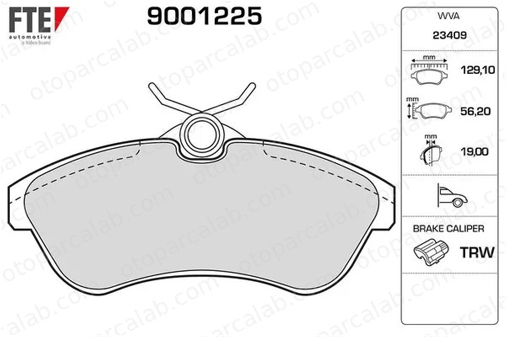 FTE 9001225 Fren Disk Balata Ön CITROËN C2 C3 I 1611334680 425237