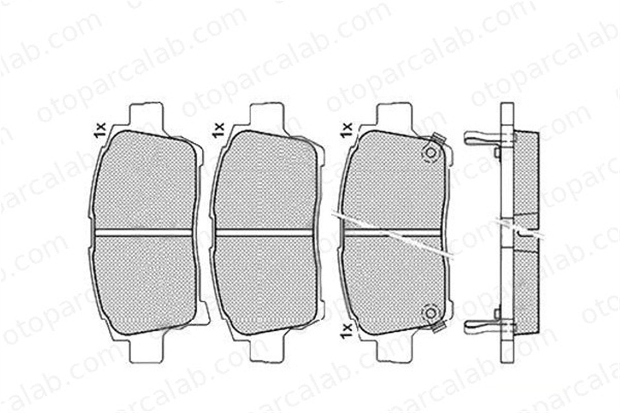 FTE 9001268 Fren Disk Balata Ön TOYOTA COROLLA YARIS VERSO 446552010 04465-52010
