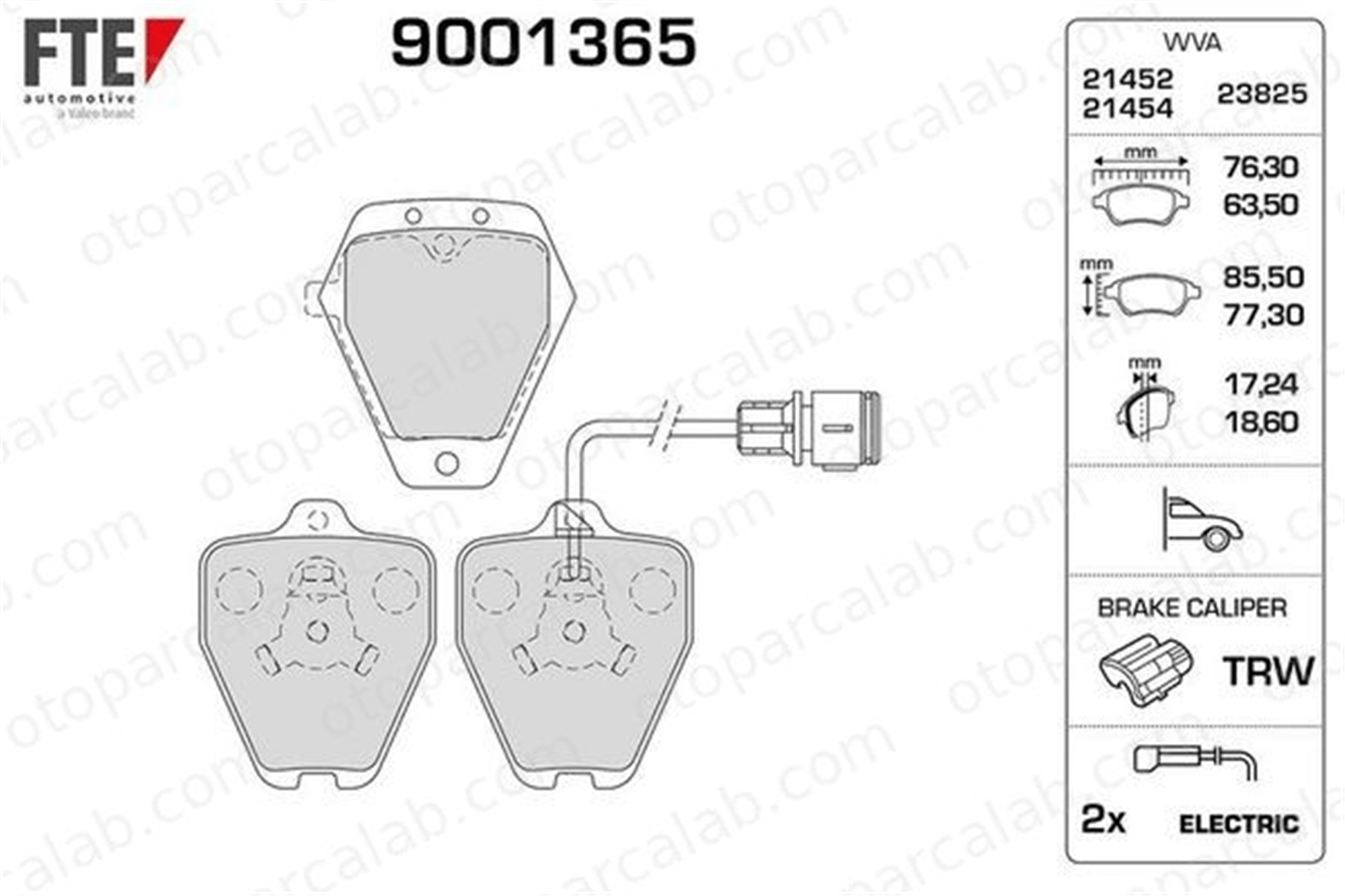 FTE 9001365 Fren Disk Balata Ön AUDI A6 C4 A6 C4 Avant 441698151G 4A0698151B