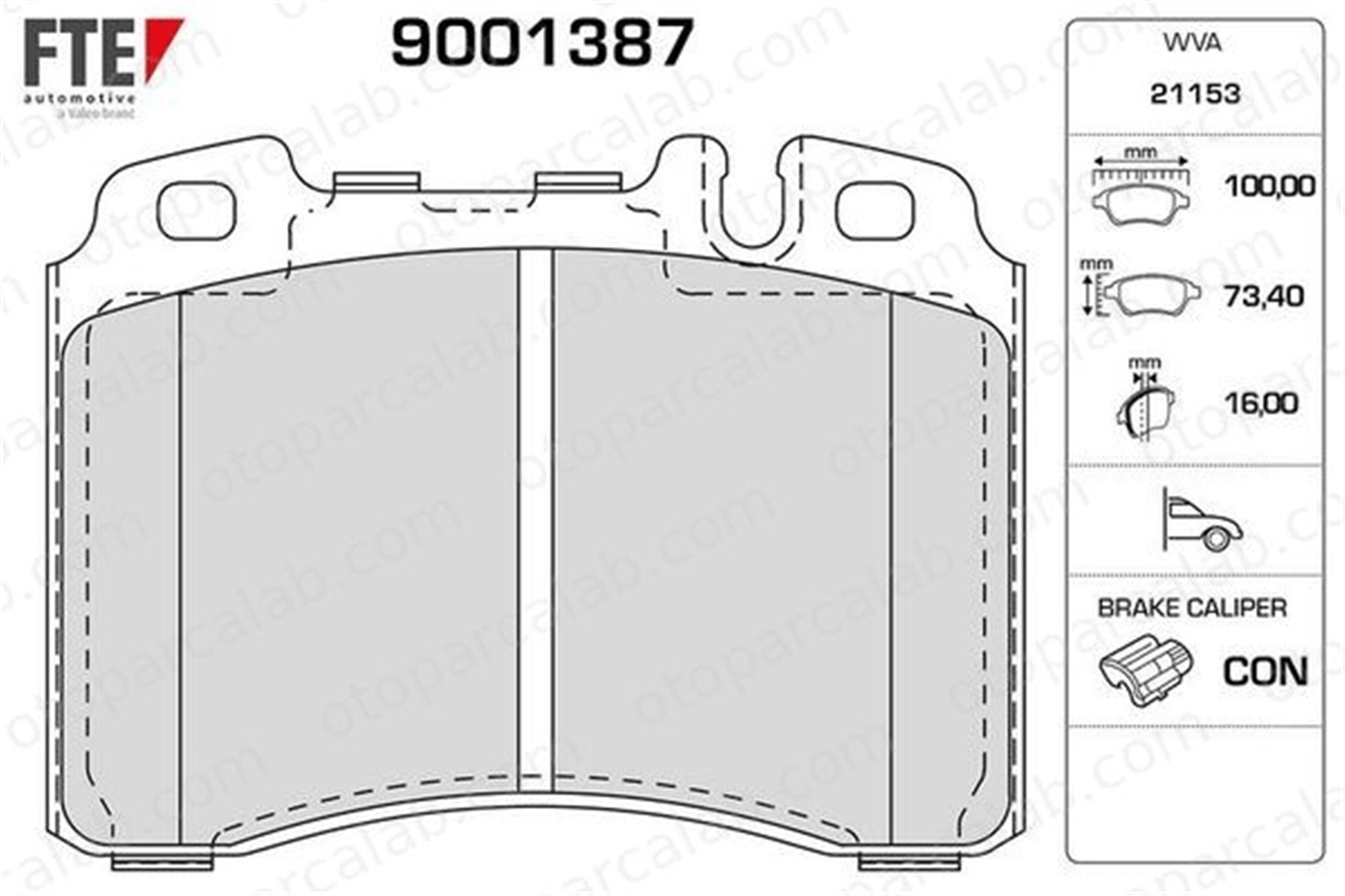 FTE 9001387 Fren Disk Balata Ön MERCEDES-BENZ E-SERISI E-SERISI Cabrio 34208320 44200720