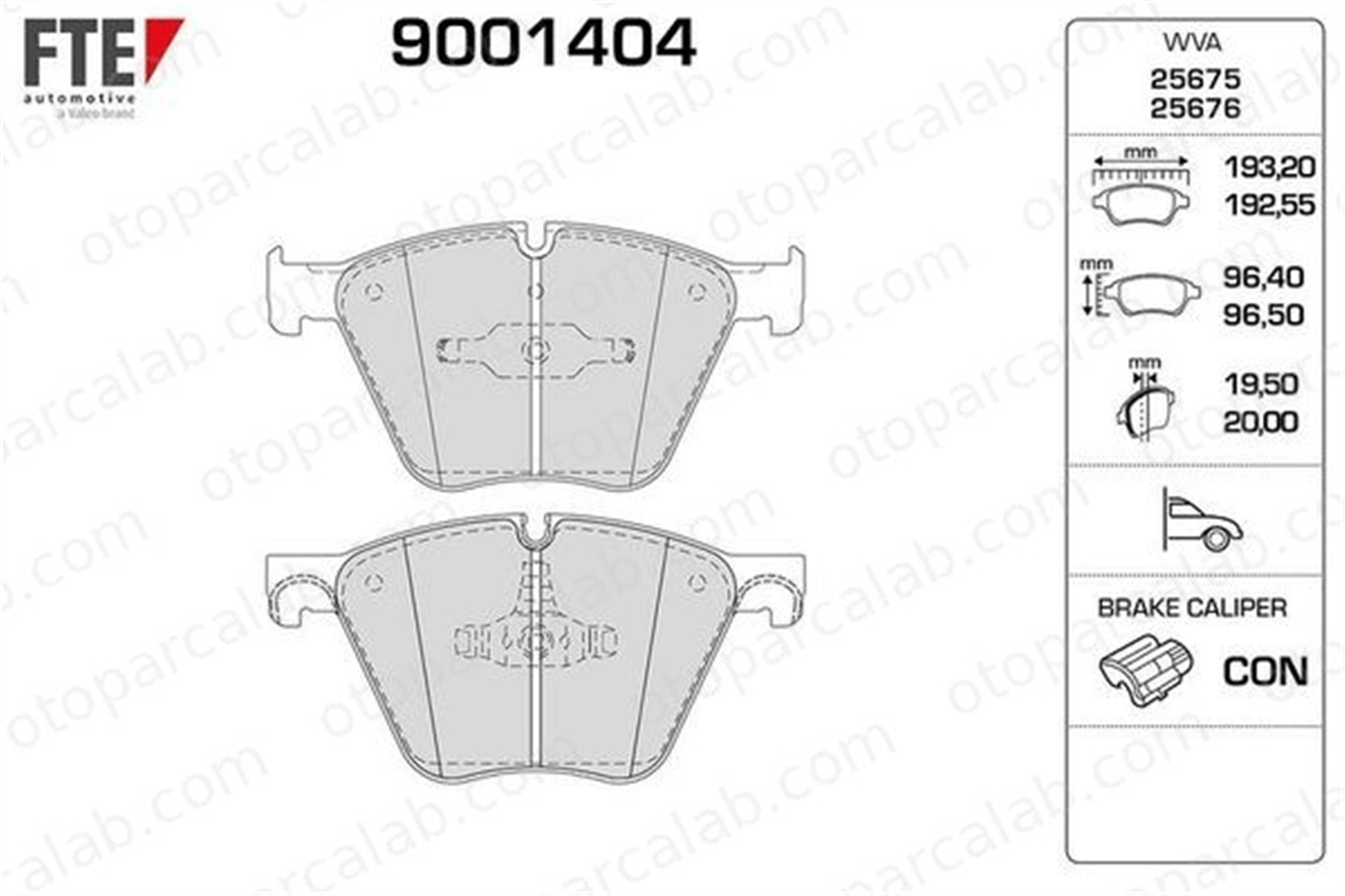 FTE 9001404 Fren Disk Balata Ön BMW 7 ROLLS-ROYCE GHOST I 34114071908 34116791669