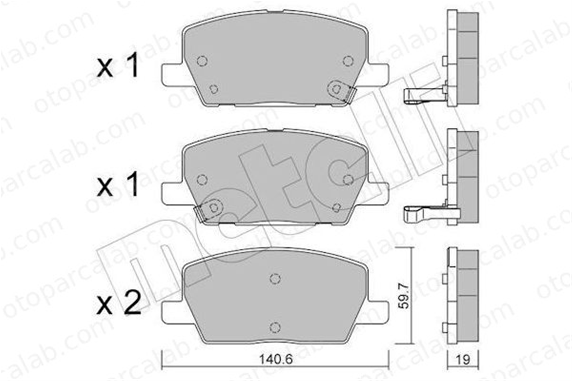 FTE 9001446 Fren Disk Balata Ön OPEL MOKKA / MOKKA X INSIGNIA B Grand Sport 42566753 84720014