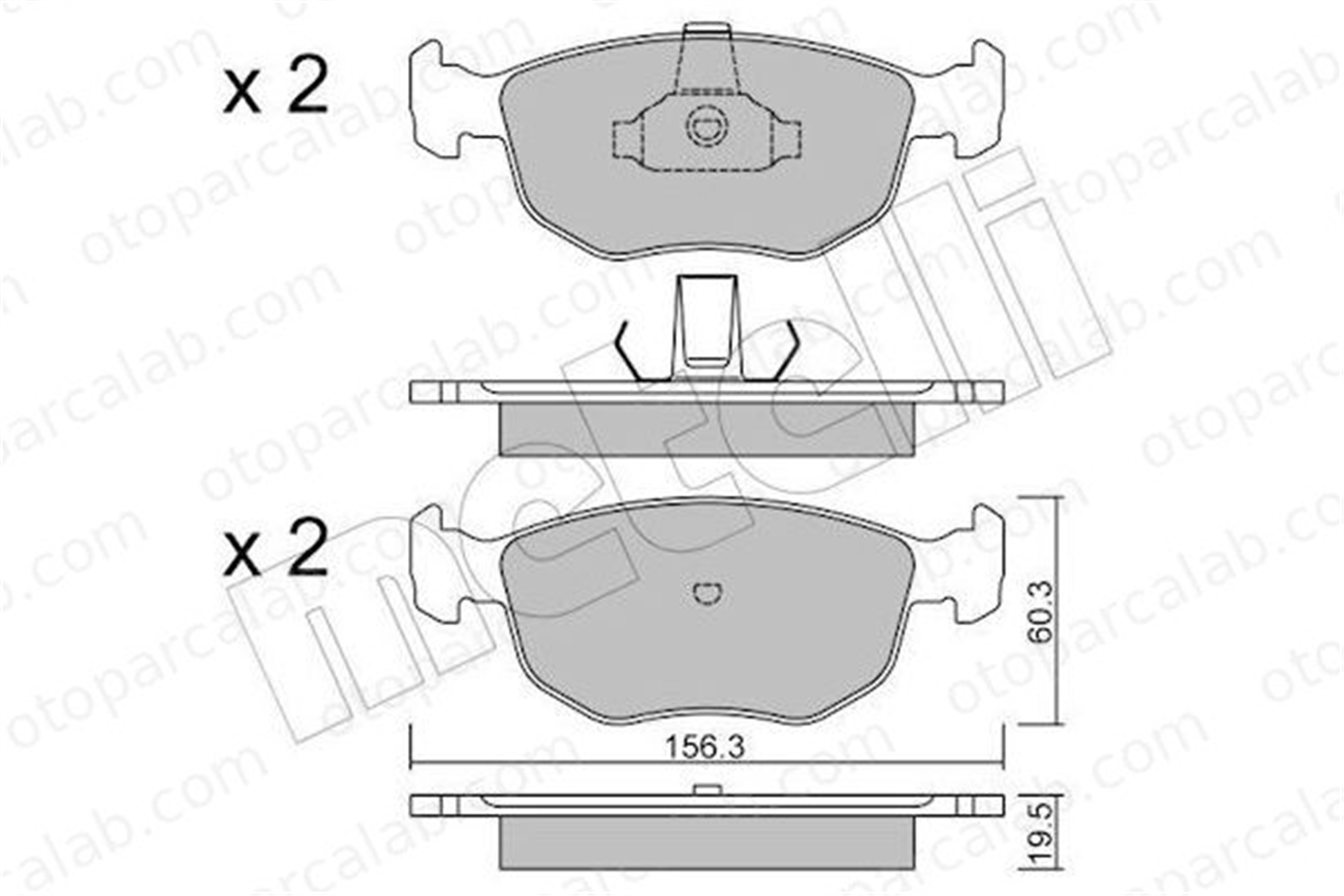 FTE 9001447 Fren Disk Balata Ön FORD MONDEO II Turnier ESCORT V 1097768 6687176