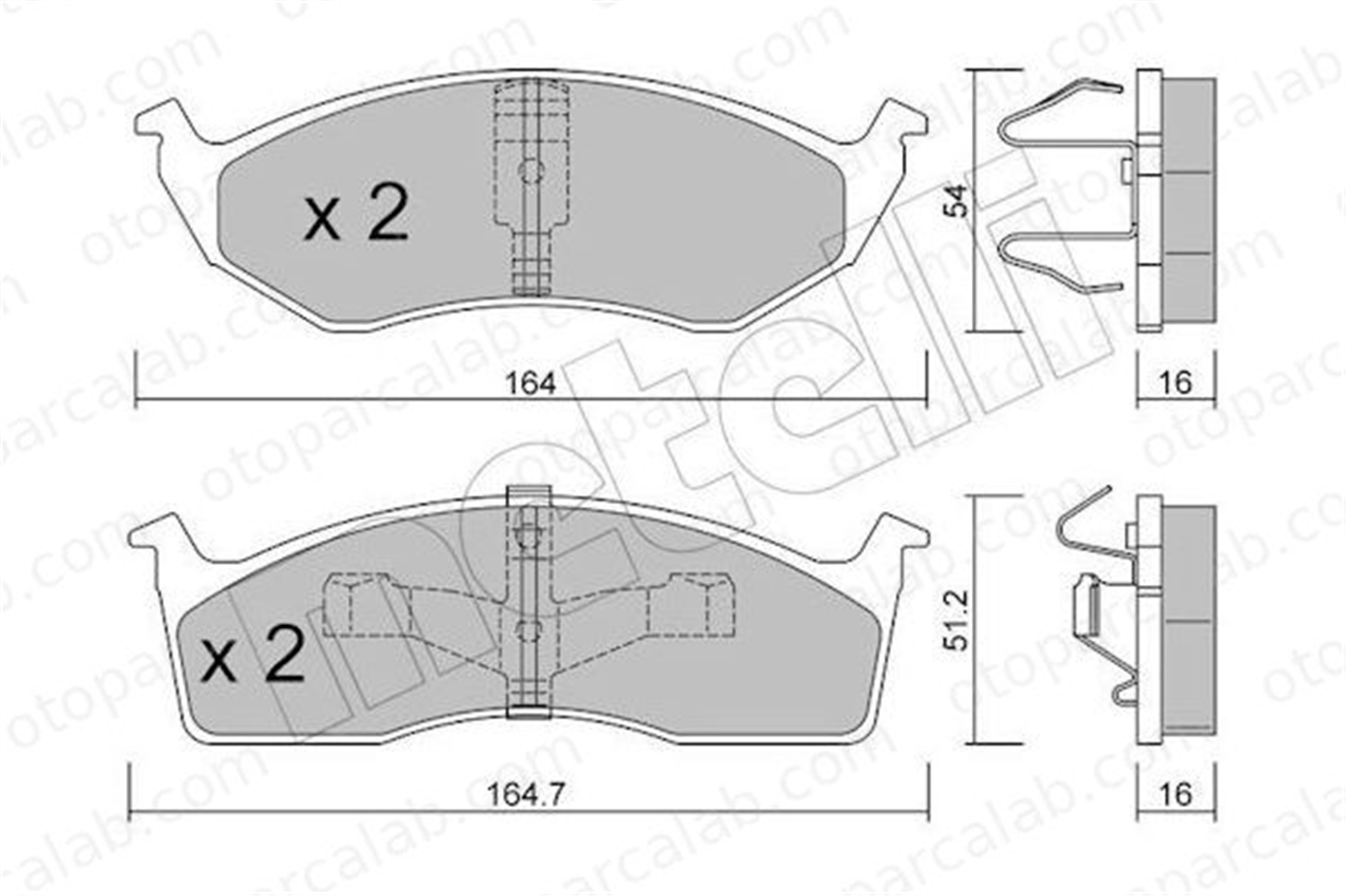 FTE 9001477 Fren Disk Balata Ön CHRYSLER NEON VOYAGER / GRAND VOYAGER III 4773264 4797567