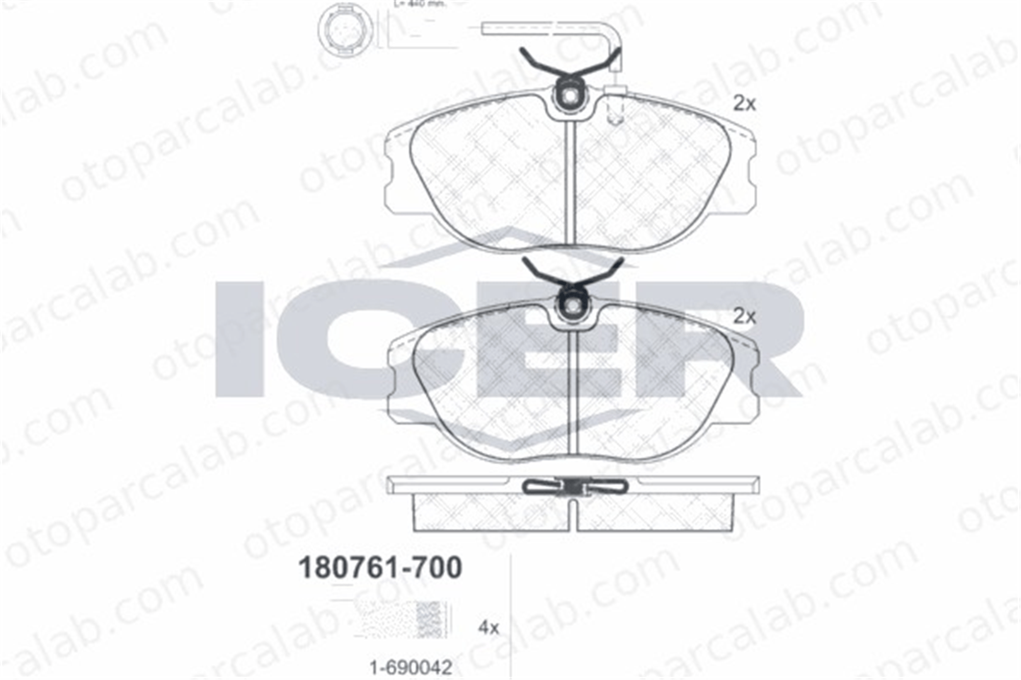 FTE 9001547 Fren Disk Balata Ön ALFA ROMEO 164 155 9941175 9944329
