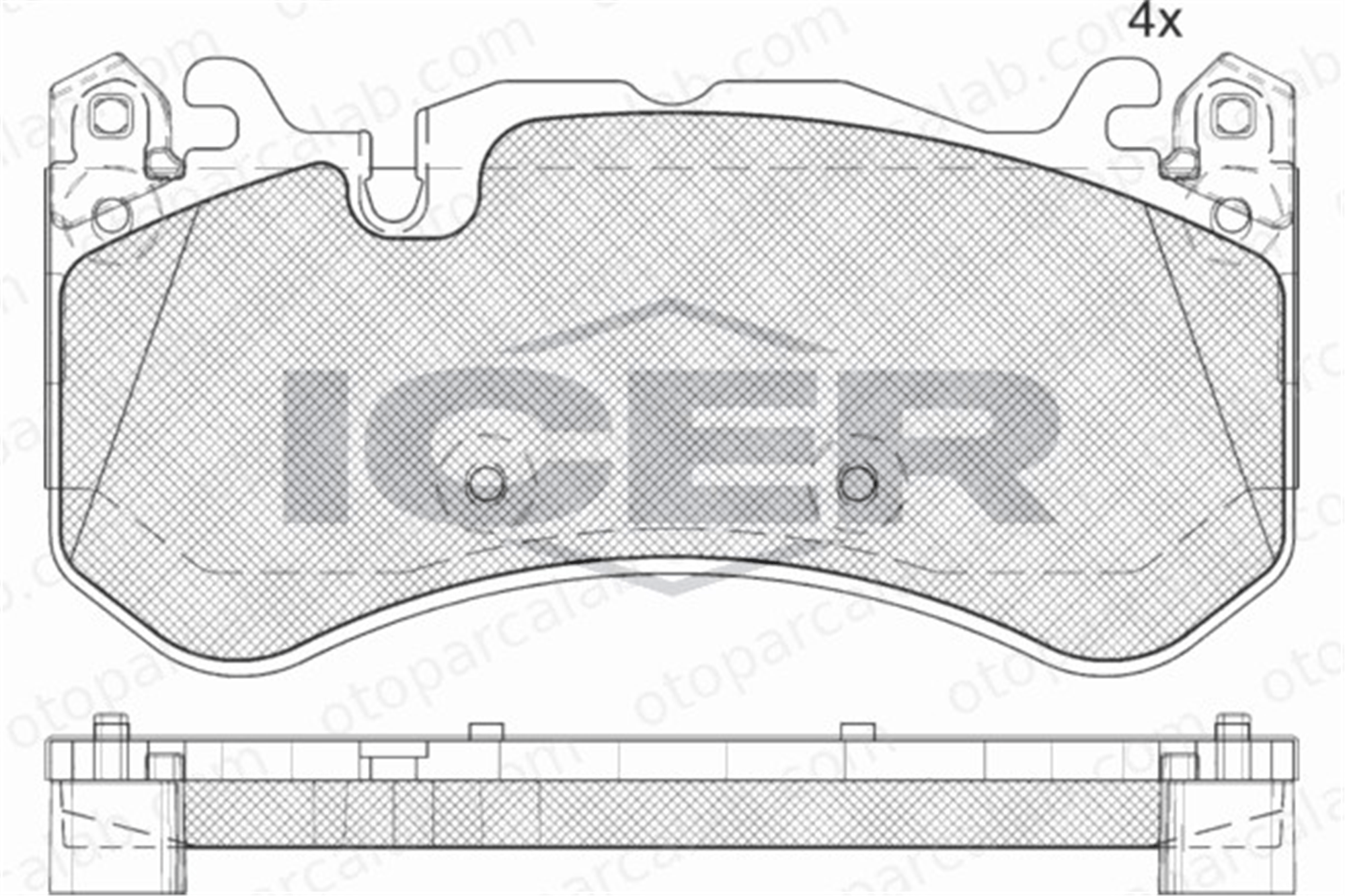 FTE 9001571 Fren Disk Balata Ön MERCEDES-BENZ AMG GT E-SERISI 4202804 000 420 28 04