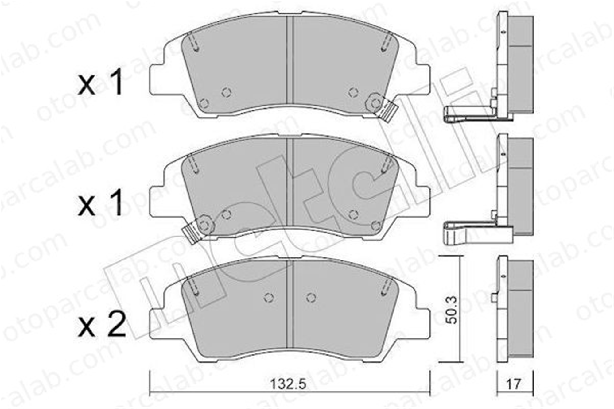 FTE 9001607 Fren Disk Balata Ön HYUNDAI i10 II i10 III 58101 B9A70