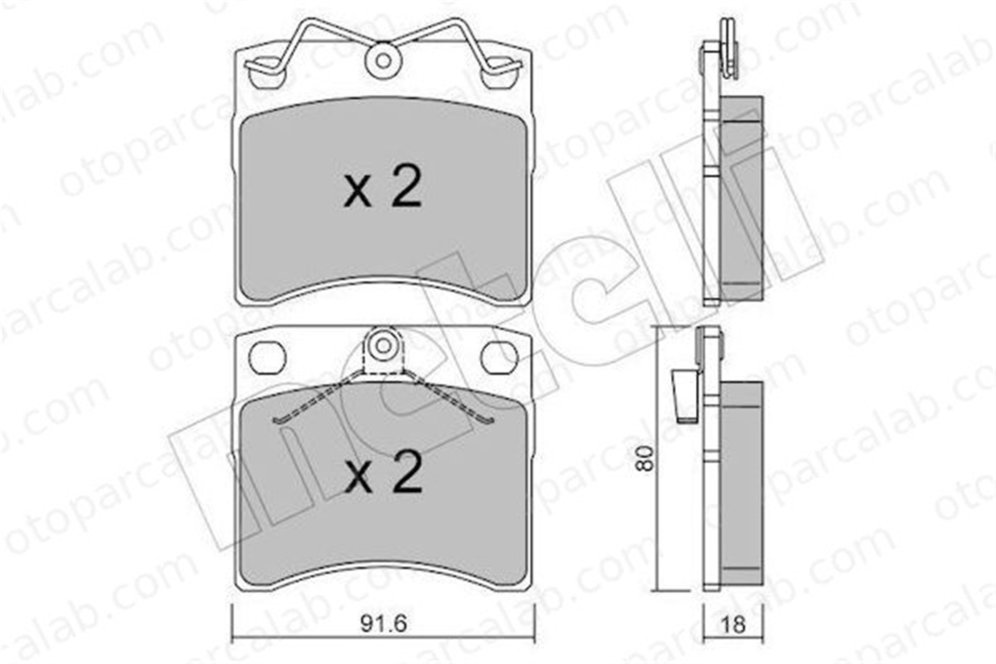 FTE 9001631 Fren Disk Balata Ön VW TRANSPORTER T4 Minibüs/Otobüs TRANSPORTER T4 Panelvan/Van 701698151H 701698151G