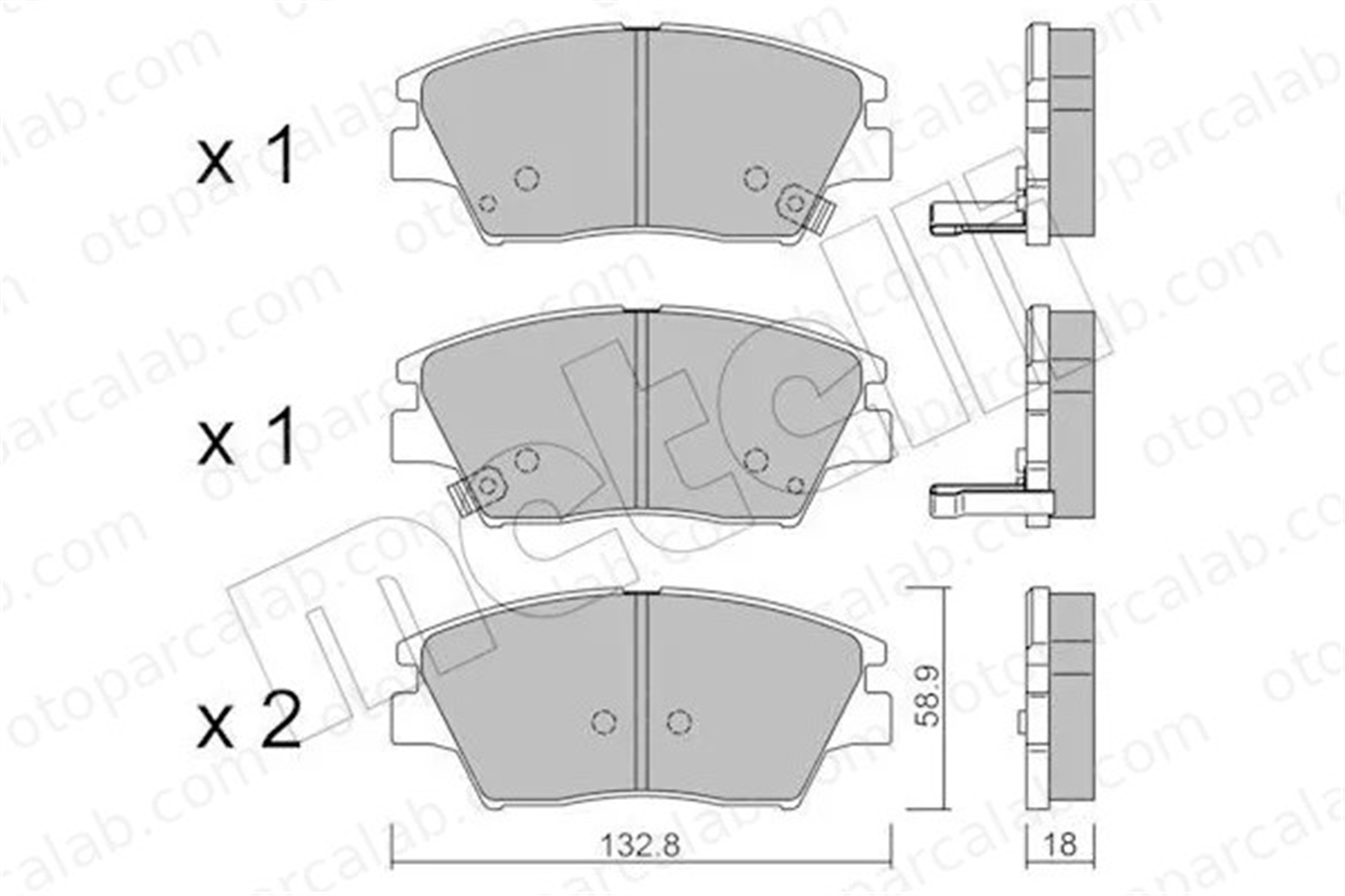 FTE 9001634 Fren Disk Balata Ön SSANGYONG TIVOLI XLV SUV 48130350B0 48130350C0